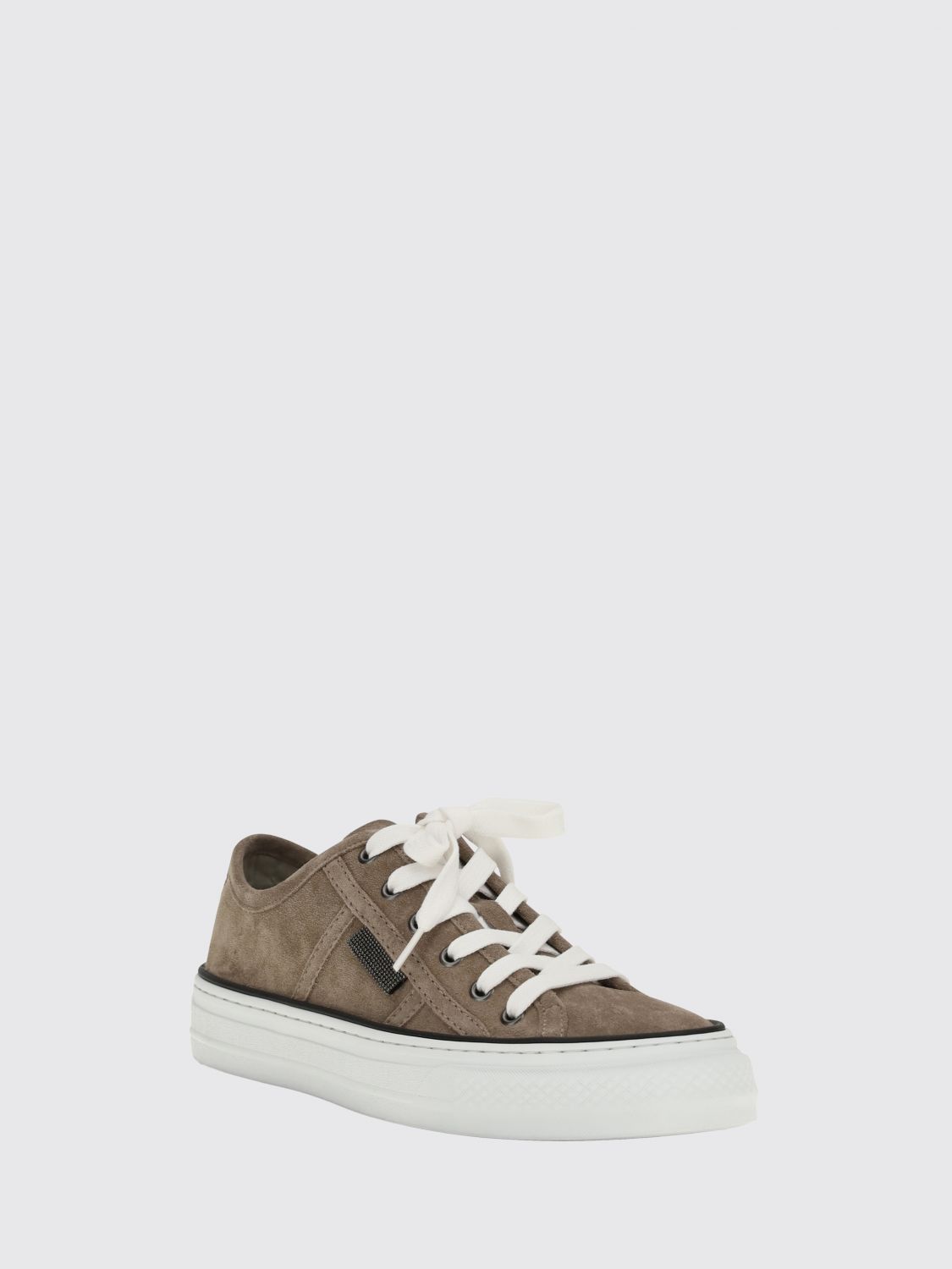 Brunello Cucinelli Brunello Cucinelli Sneakers Woman Beige Size US 9 / IT 39 - 2 Thumbnail