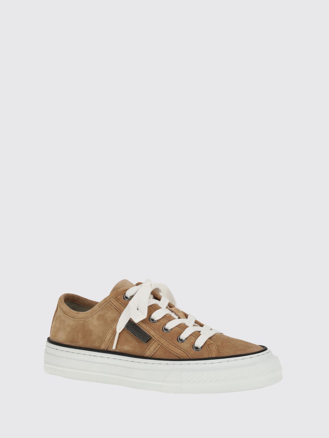 Brunello Cucinelli Brunello Cucinelli Sneakers Woman Camel Size US 11 / IT 41 - 2 Thumbnail