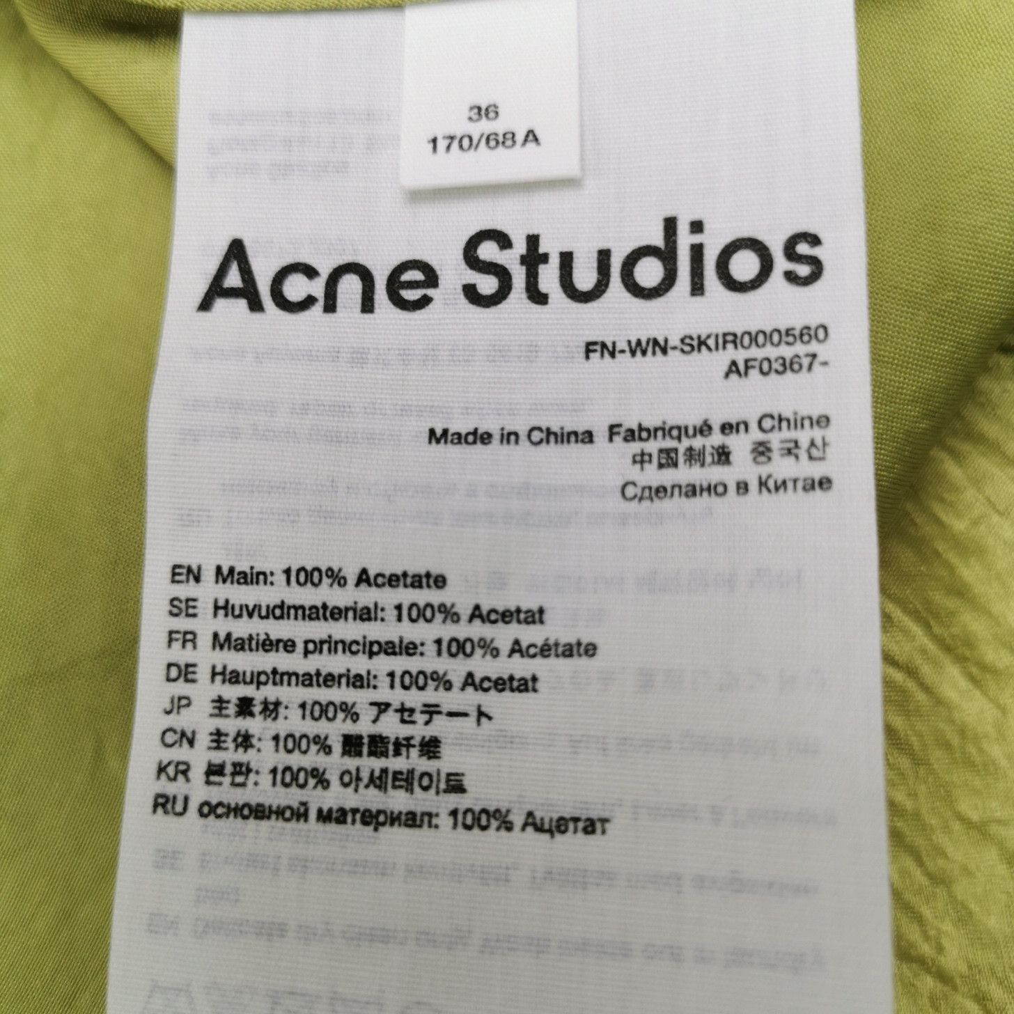 Acne Studios Acne Studios Women 26 Midi Skirts Size 26" / US 2 / IT 38 - 6 Thumbnail