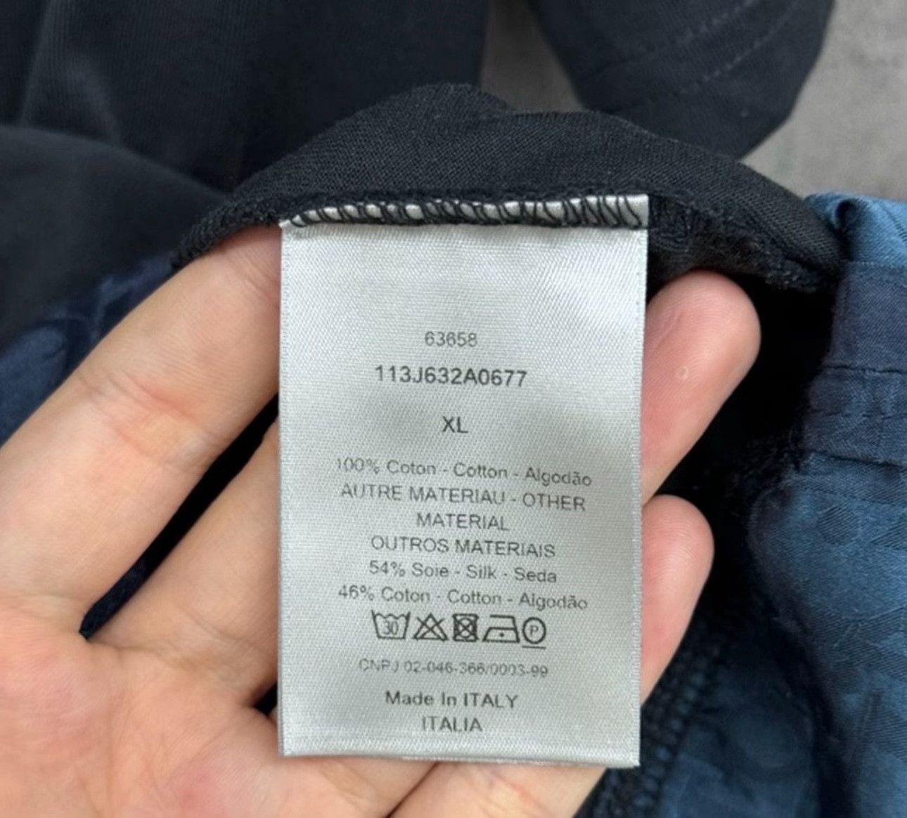 Dior Dior Oblique Silk Hem T-Shirt Size XL Size US XL / EU 56 / 4 - 5 Thumbnail