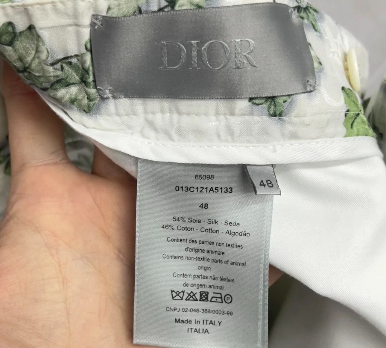 Dior Dior Ivy Floral Silk Oblique Shorts Size 48 Size US 32 / EU 48 - 4 Thumbnail