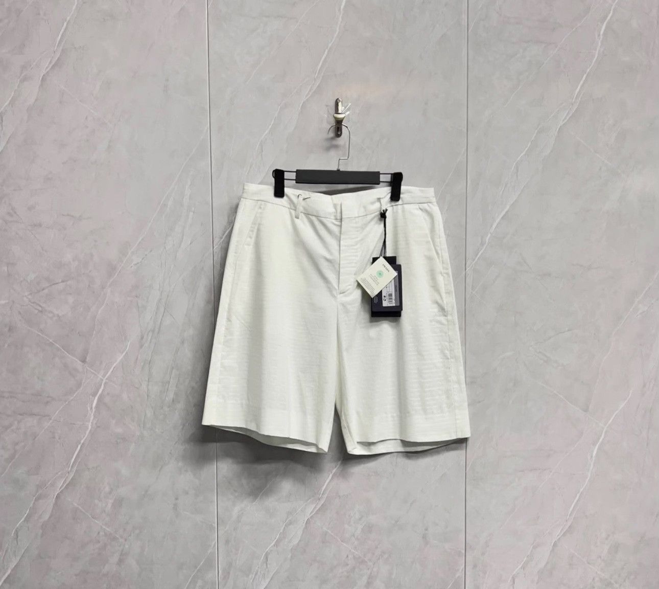 Prada Prada All-Over Logo Embroidered Shorts 50 Size US 34 / EU 50 - 2 Thumbnail