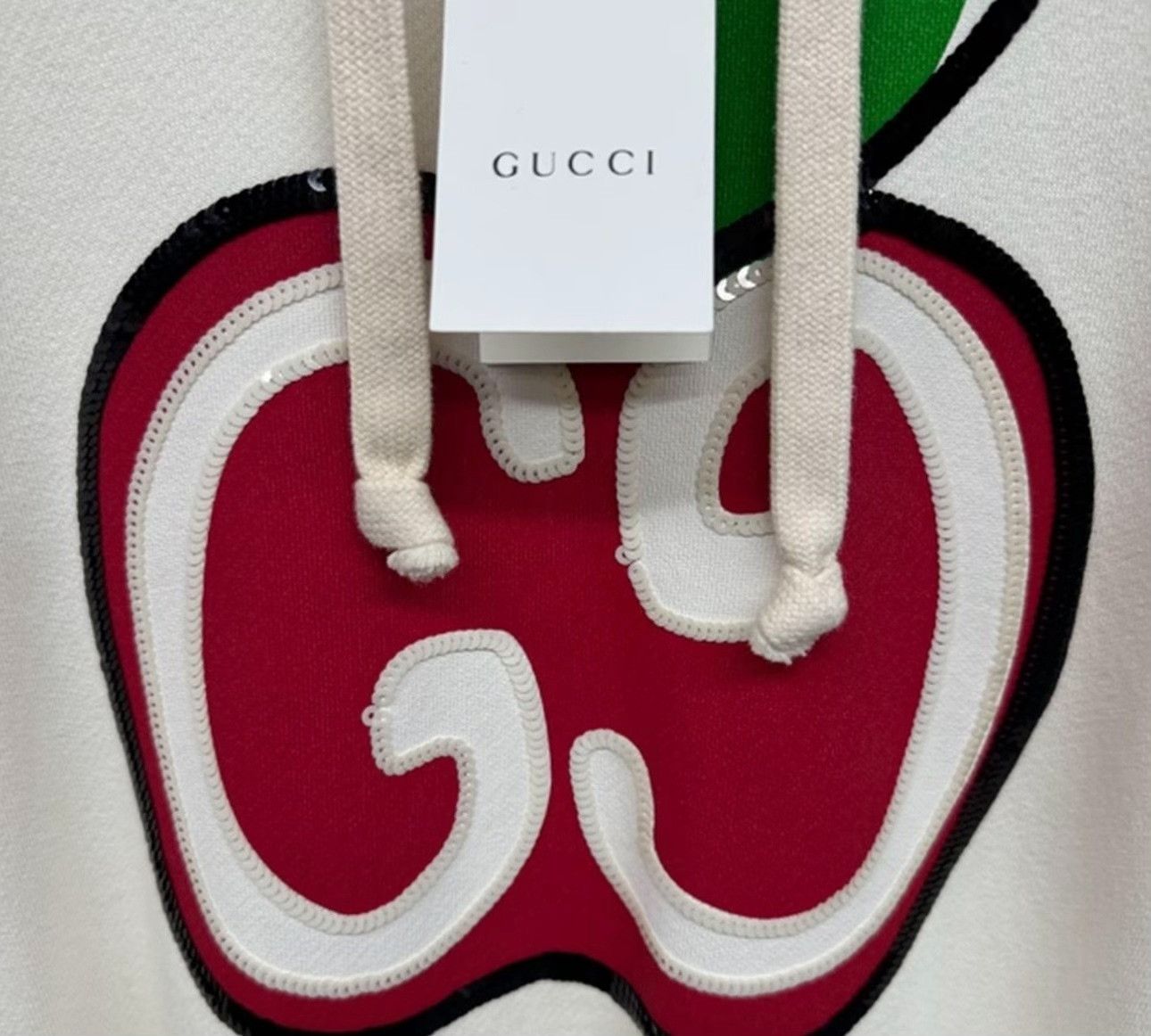 Gucci Gucci Apple GG Sequin Hoodie White Size S Size US S / EU 44-46 / 1 - 4 Thumbnail