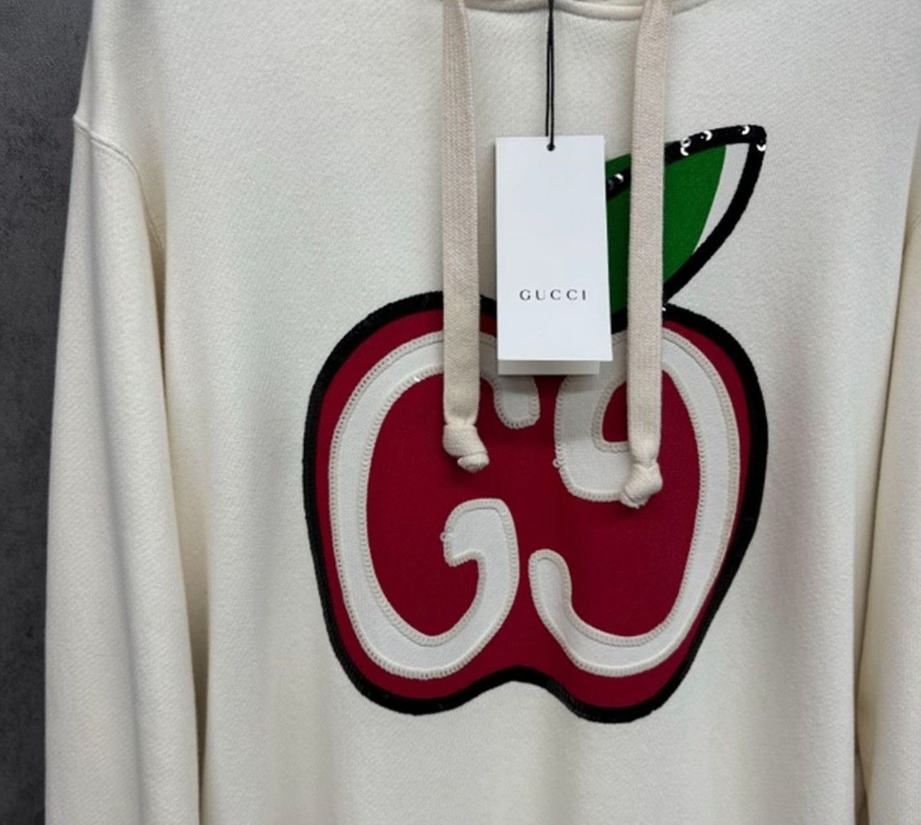 Gucci Gucci Apple GG Sequin Hoodie White Size S Size US S / EU 44-46 / 1 - 3 Thumbnail