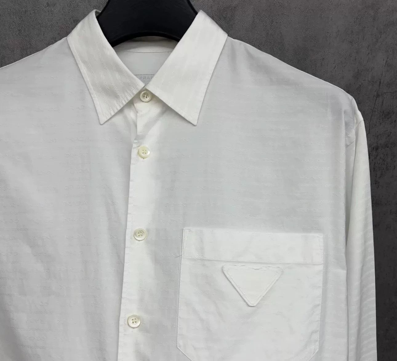Prada Prada Logo Embroidered Button Up Shirt Size L Size US L / EU 52-54 / 3 - 4 Thumbnail