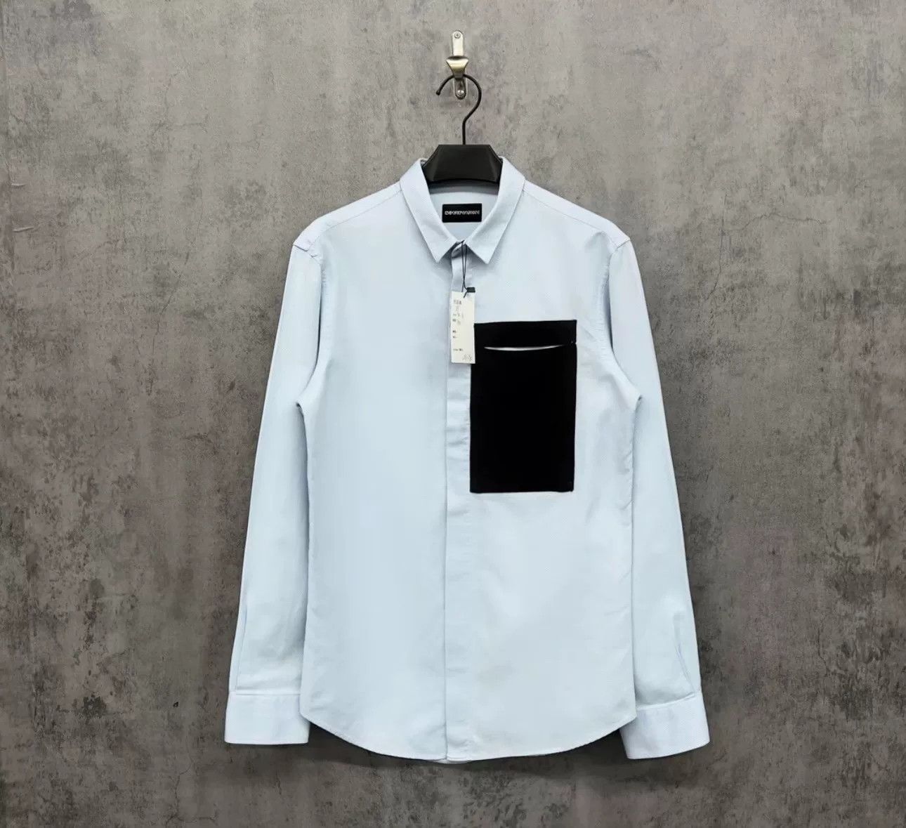 Emporio Armani Emporio Armani Contrast Pocket Shirt Size M Size US M / EU 48-50 / 2 - 2 Thumbnail