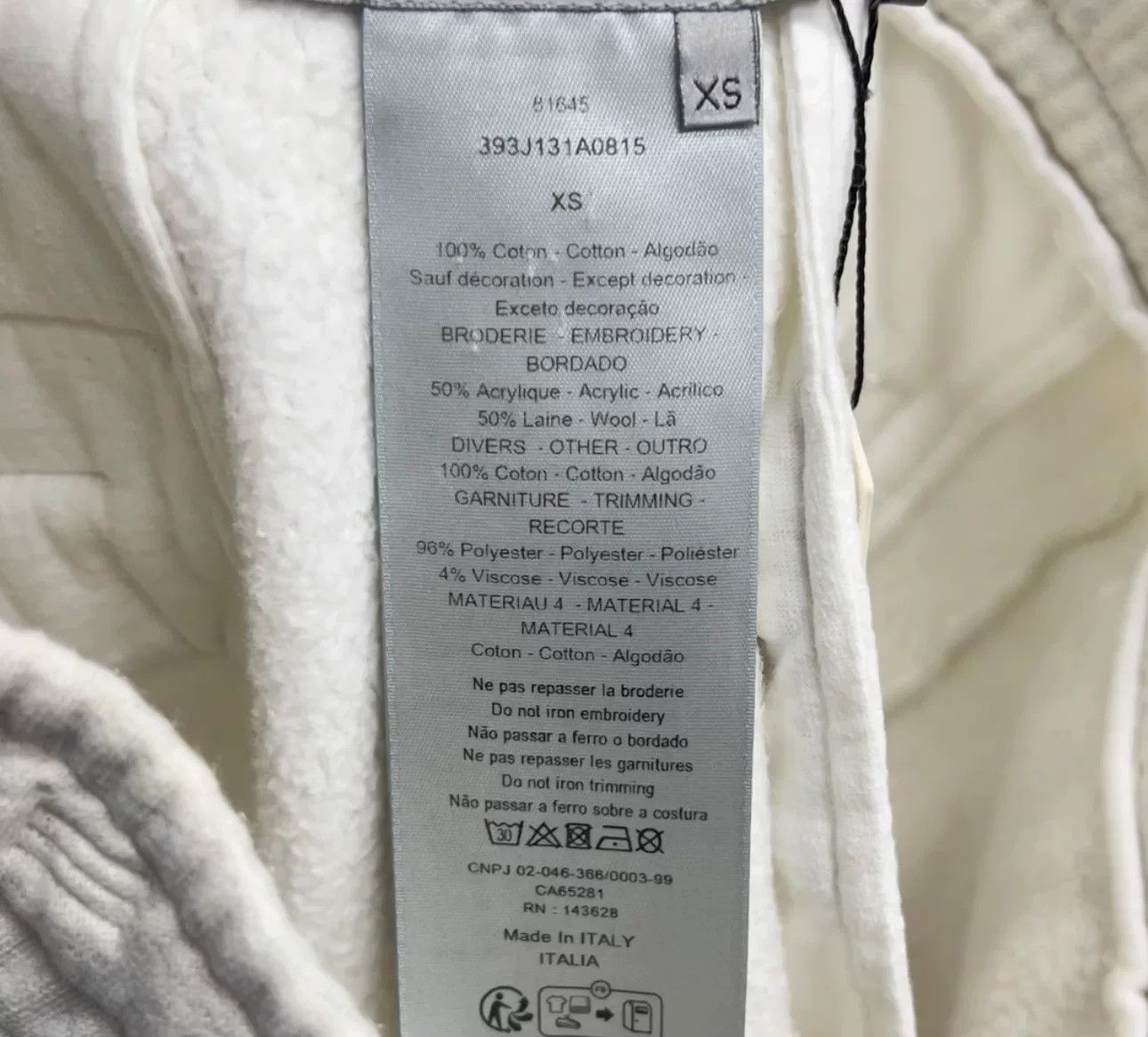 Dior Dior Tears Embroidered Logo Sweat Shorts XS Size US 28 / EU 44 - 5 Thumbnail