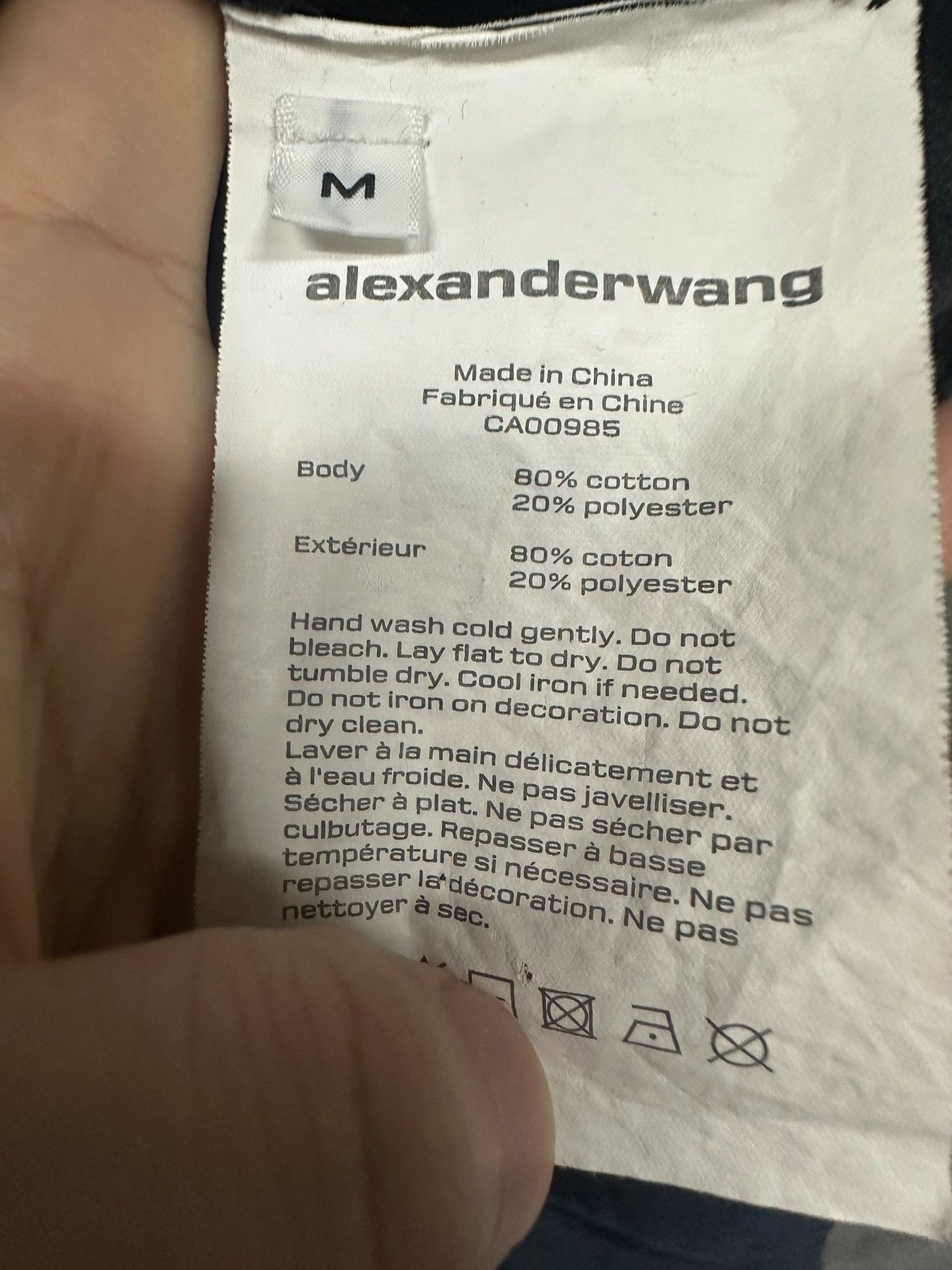 Alexander Wang Alexander Wang Velour Hooded Sweatshirt Size M Size US M / EU 48-50 / 2 - 5 Thumbnail