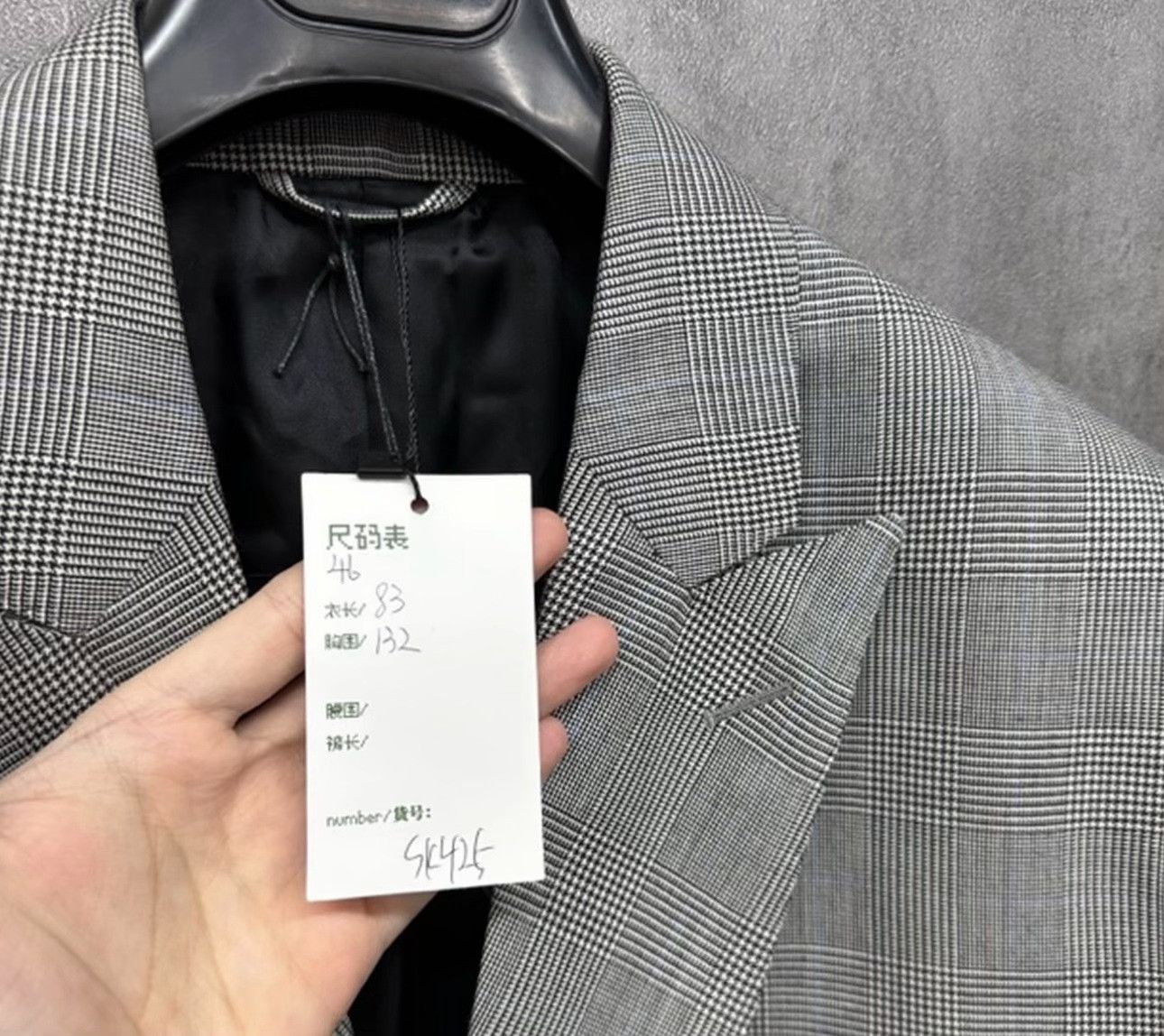 Balenciaga Balenciaga Houndstooth Logo Blazer 36R Size 36R - 6 Thumbnail