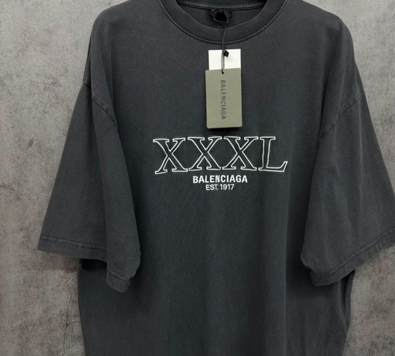 Balenciaga Balenciaga Washed XXXL Logo T-Shirt S Size US S / EU 44-46 / 1 - 3 Thumbnail