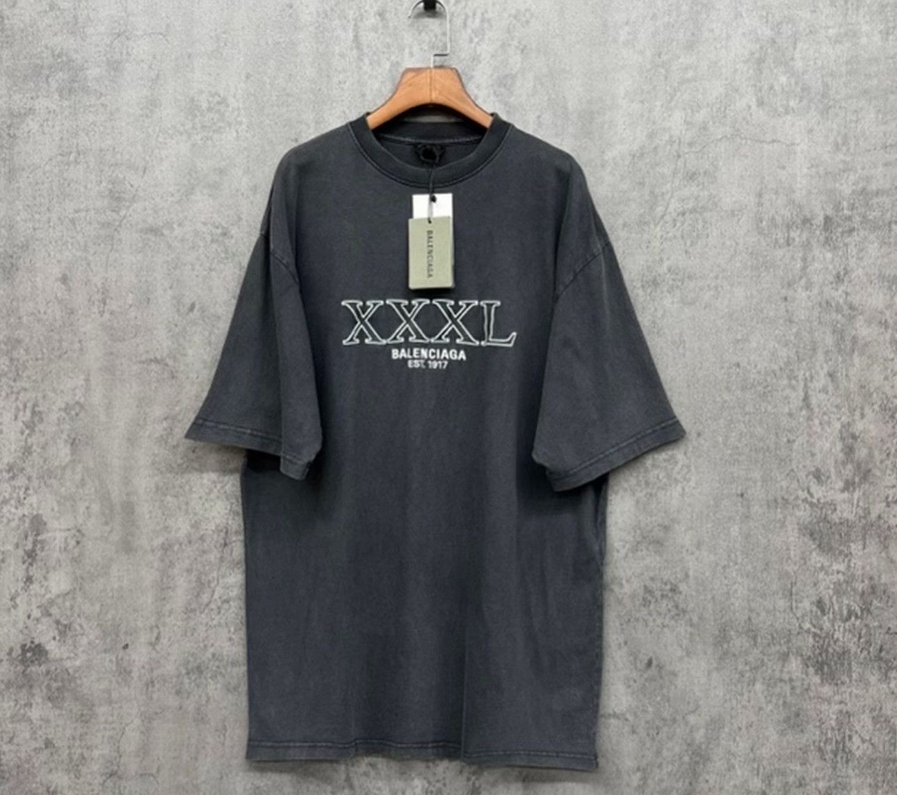 Balenciaga Balenciaga Washed XXXL Logo T-Shirt S Size US S / EU 44-46 / 1 - 2 Thumbnail