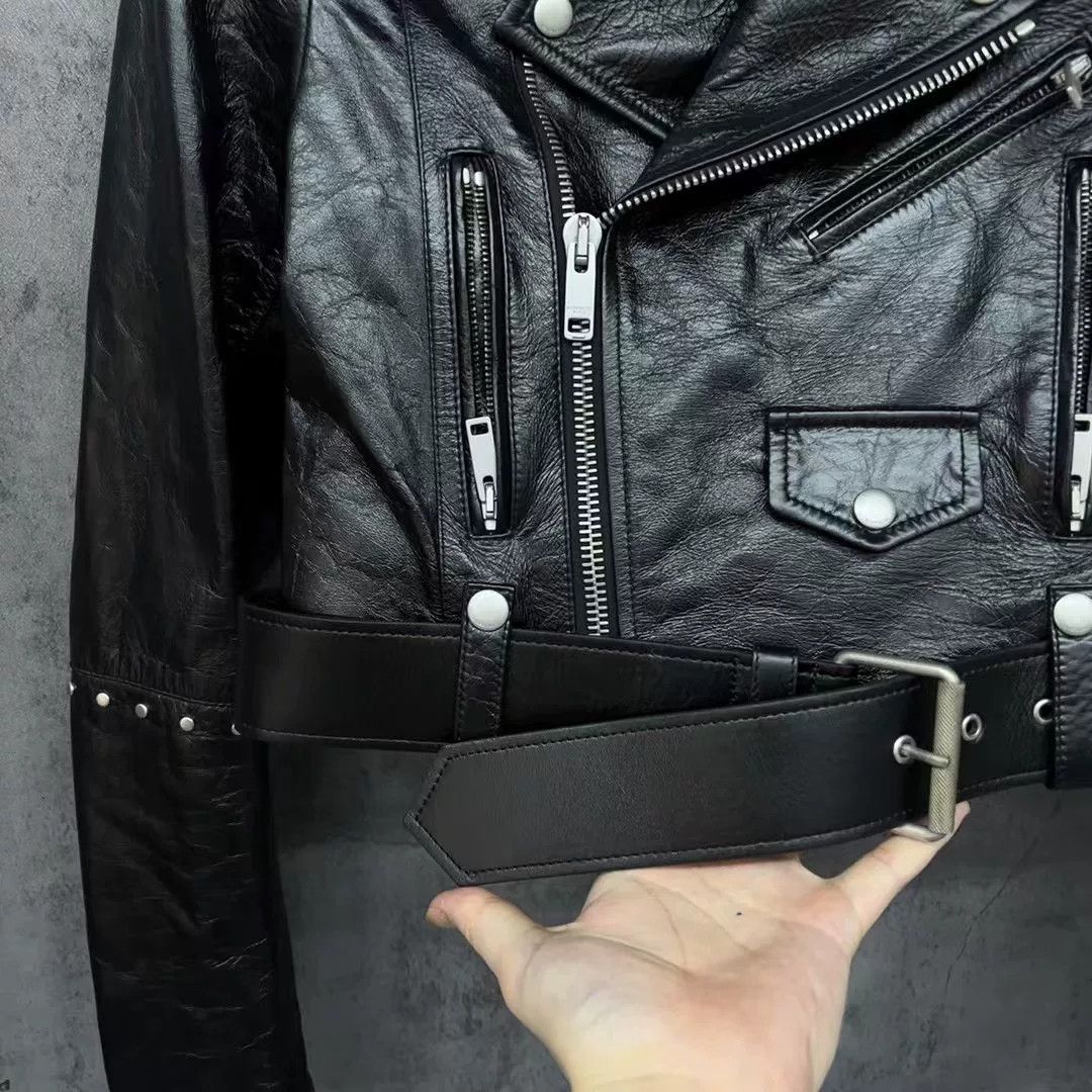 Givenchy Givenchy Studded Calfskin Leather Biker Jacket 34 Size XS / US 0-2 / IT 36-38 - 4 Thumbnail