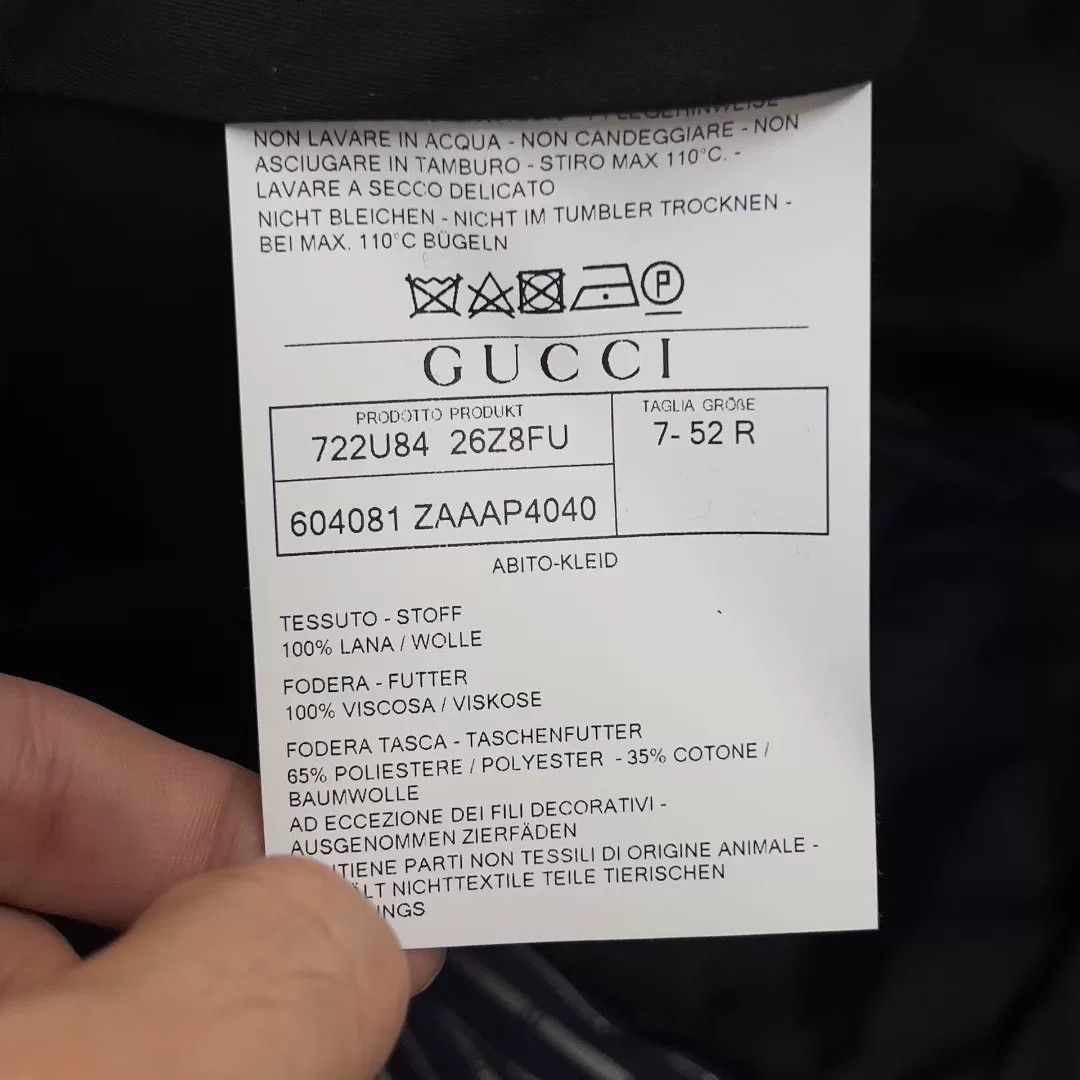 Gucci Gucci All-over Logo Wool Formal Trousers 42R Size 42R - 4 Thumbnail