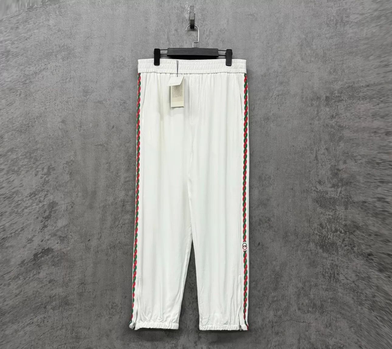 Gucci Gucci Embroidered Web Stripe Joggers Size 50 Size US 34 / EU 50 - 2 Thumbnail