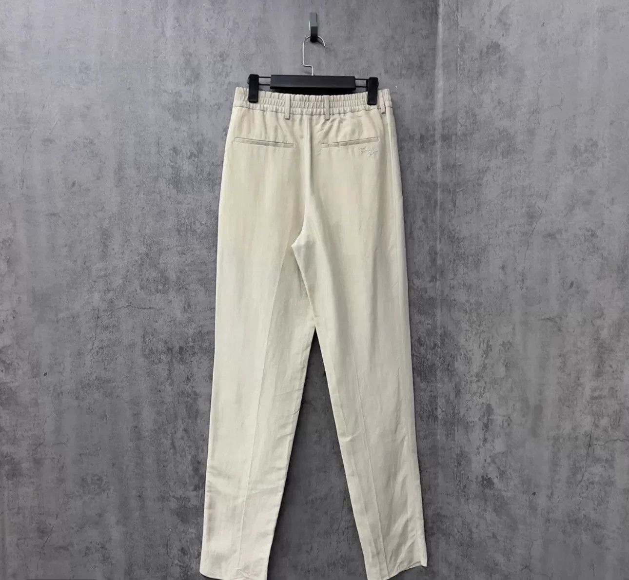 Fendi Fendi Logo Embroidered Linen Blend Casual Pants 46 Size US 30 / EU 46 - 3 Thumbnail