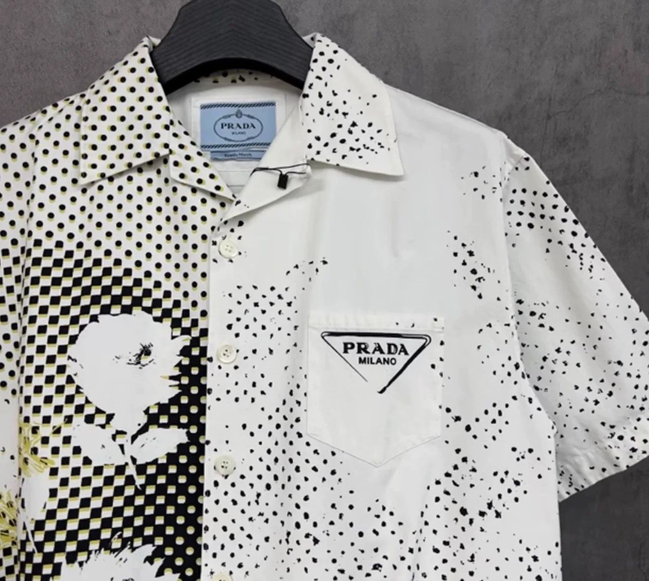 Prada Prada Double Match Printed Shirt Size L Size US L / EU 52-54 / 3 - 3 Thumbnail