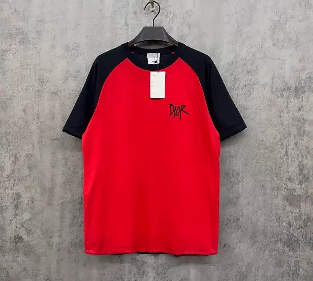 Dior Dior Embroidered Logo Two-Tone T-Shirt Size M Size US M / EU 48-50 / 2 - 2 Thumbnail
