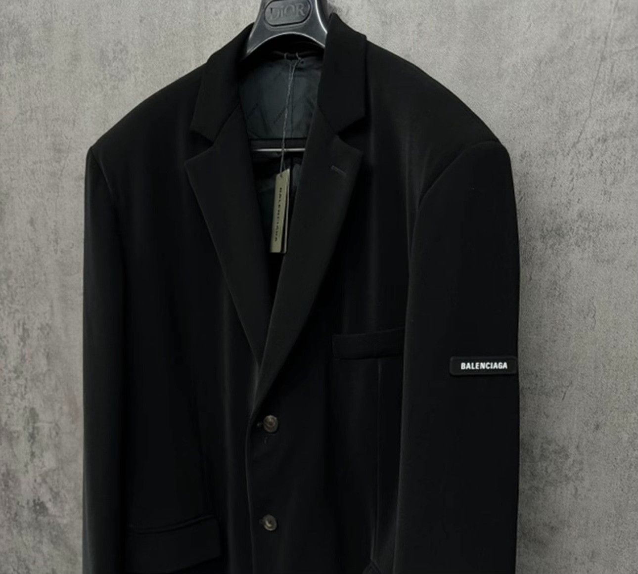 Balenciaga Balenciaga Logo Patch Long Coat Size 46 Size US S / EU 44-46 / 1 - 3 Thumbnail