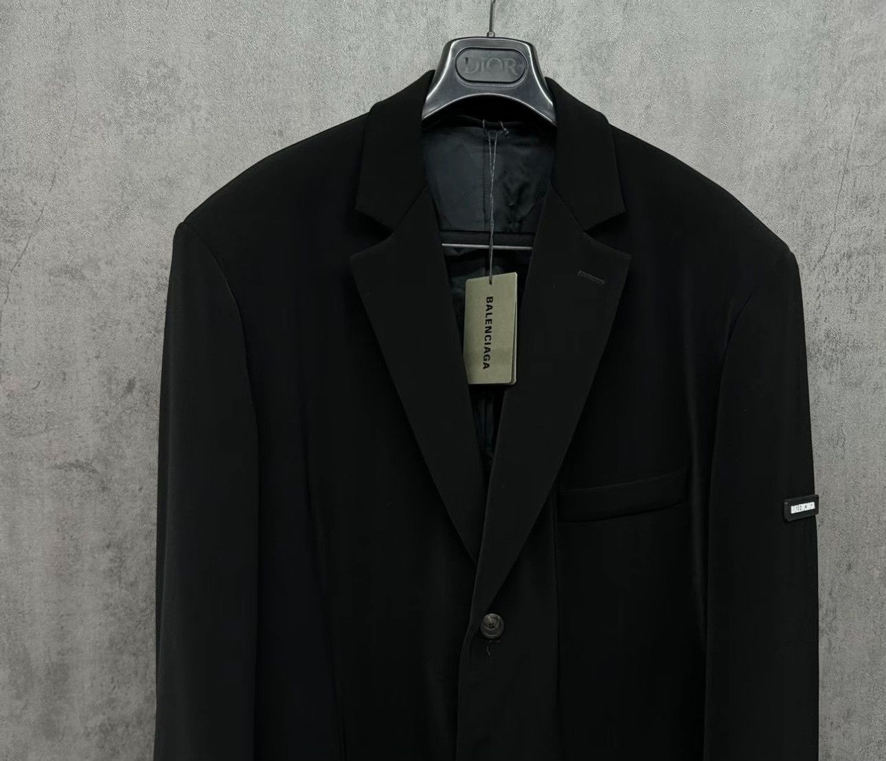 Balenciaga Balenciaga Logo Patch Long Coat Size 46 Size US S / EU 44-46 / 1 - 4 Thumbnail