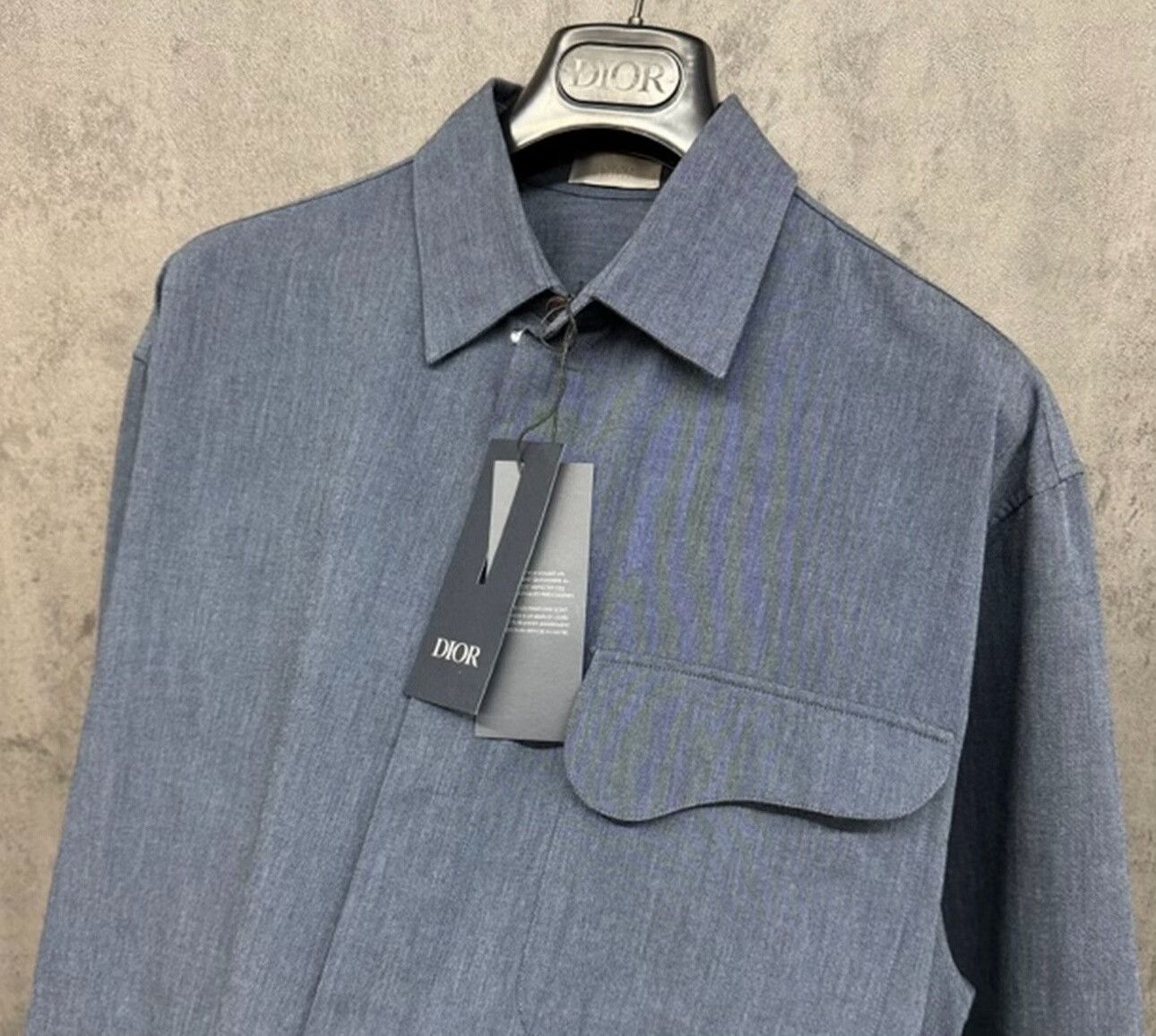Dior Dior Saddle Pocket Denim Zip Shirt BK451 XS Size US XS / EU 42 / 0 - 3 Thumbnail