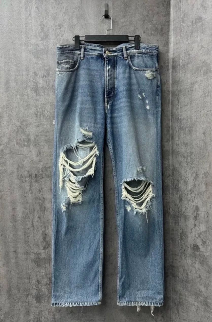 Balenciaga Balenciaga Distressed Washed Jeans L Size US 34 / EU 50 - 2 Thumbnail