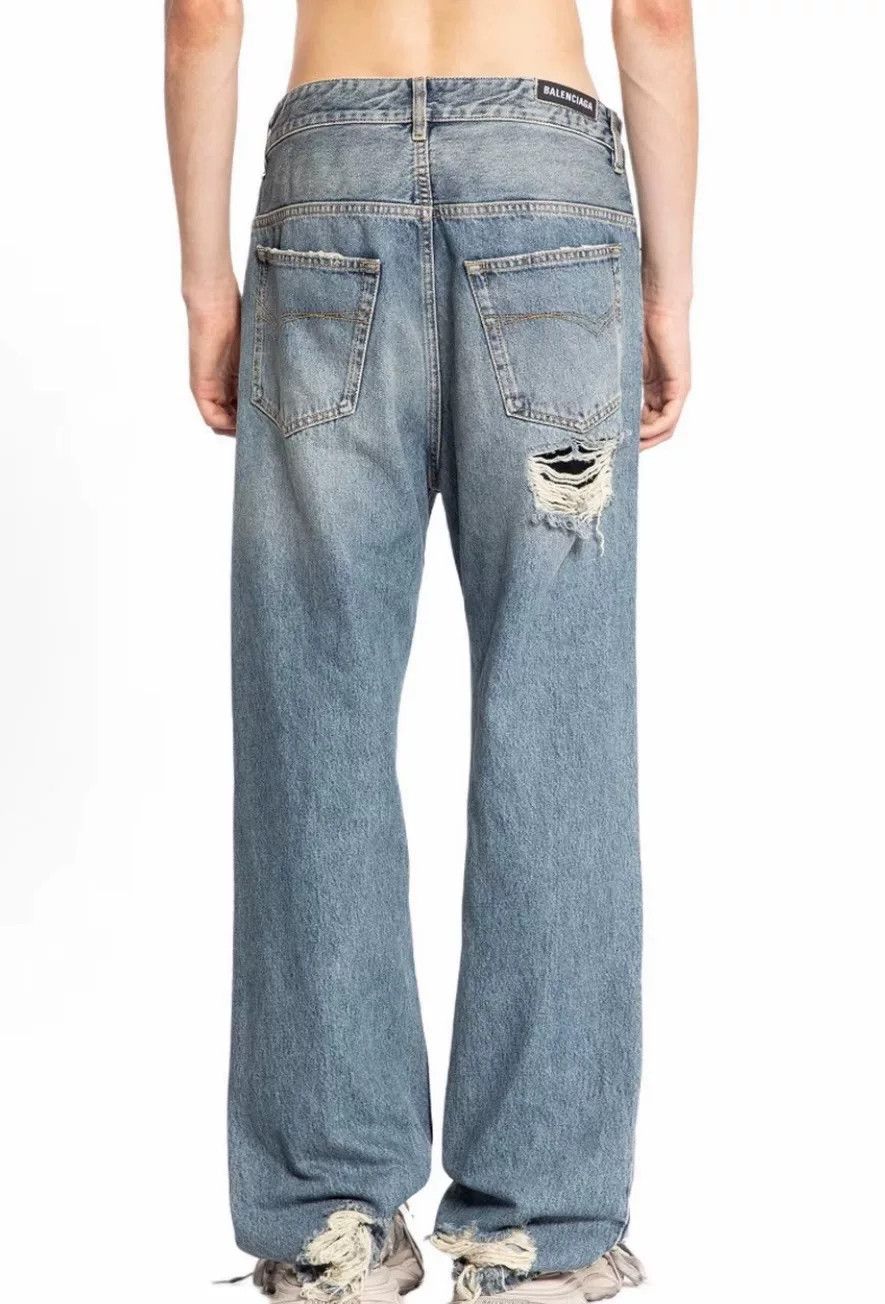 Balenciaga Balenciaga Distressed Washed Jeans L Size US 34 / EU 50 - 3 Thumbnail