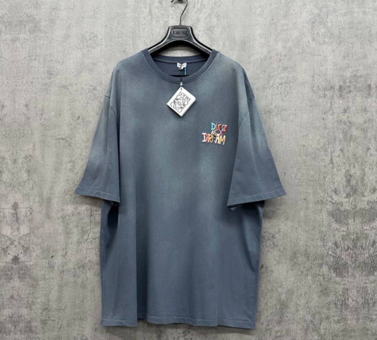 Loewe Loewe Washed Logo Embroidered T-Shirt XL Size US XL / EU 56 / 4 - 2 Thumbnail