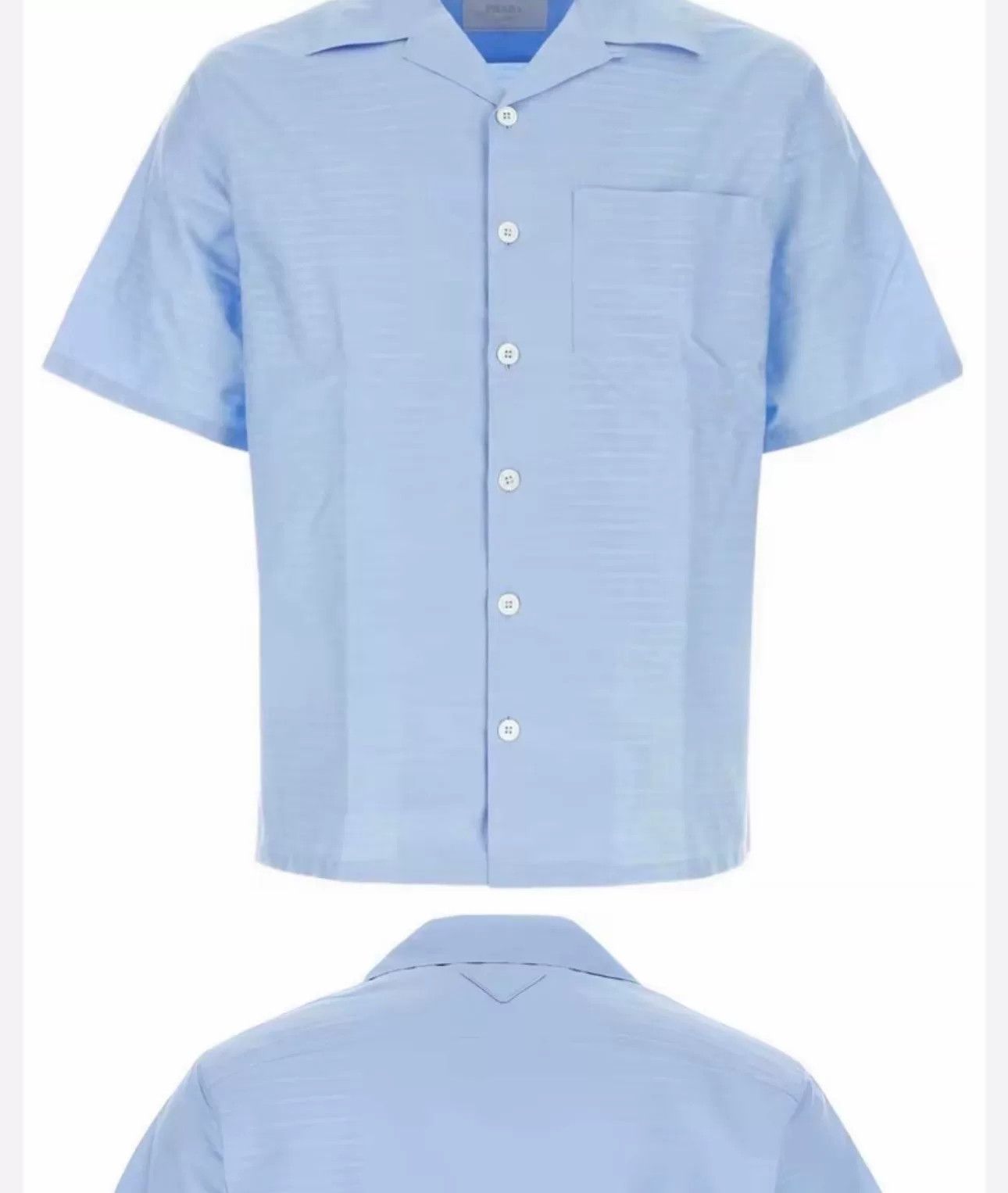 Prada Prada Logo Monogram Short Sleeve Shirt Size L Size US L / EU 52-54 / 3 - 3 Thumbnail