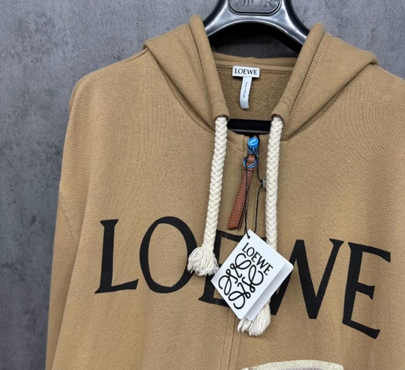 Loewe Loewe Distressed Logo Zip Hoodie Size M Size US M / EU 48-50 / 2 - 3 Thumbnail