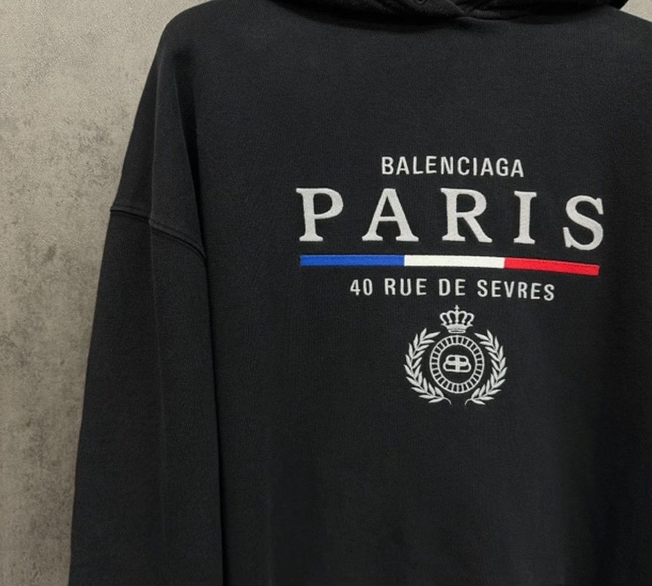 Balenciaga Balenciaga Paris Logo Washed Hoodie M Size US M / EU 48-50 / 2 - 3 Thumbnail