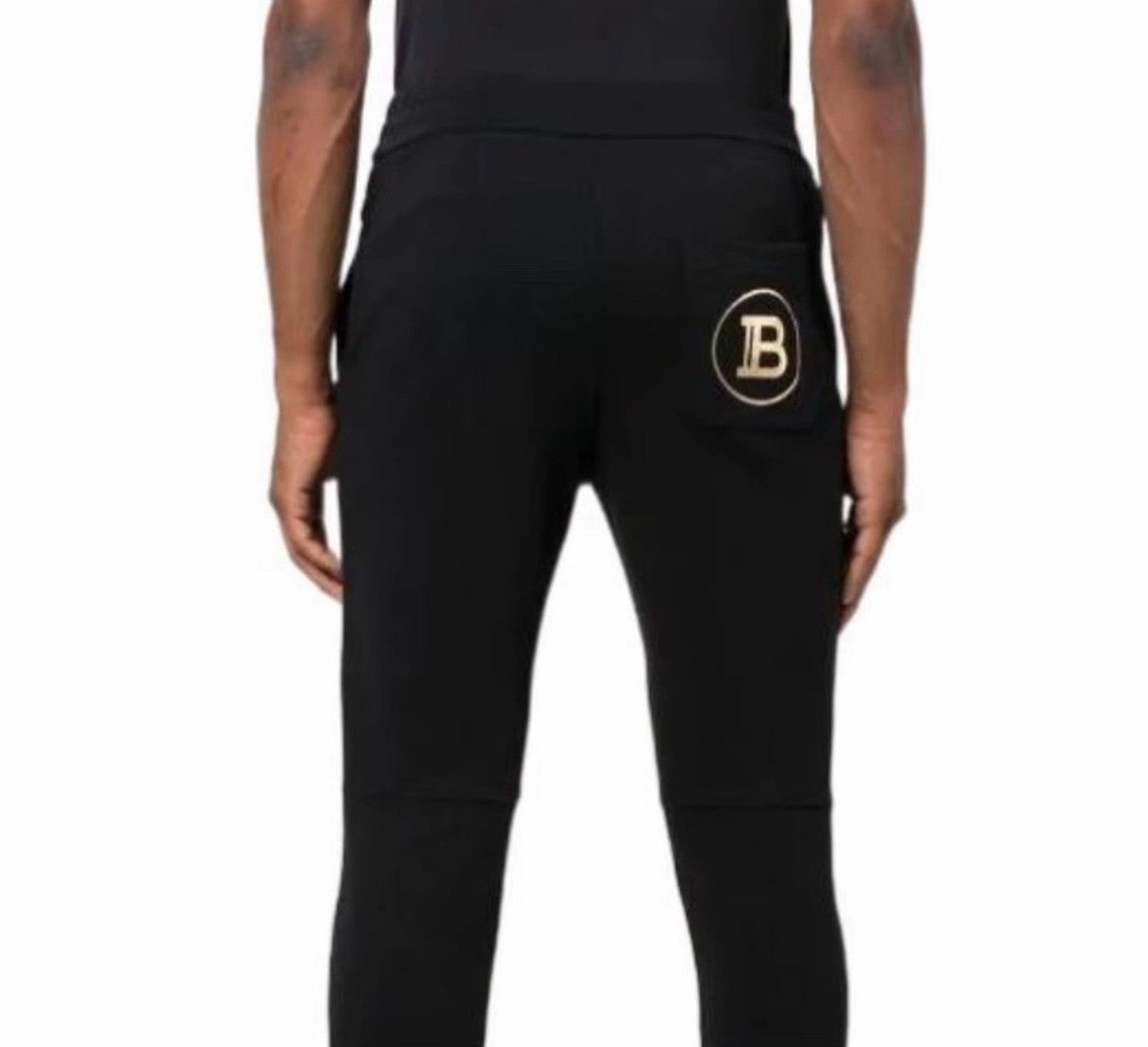 Balmain Balmain Gold Logo Biker Sweatpants XXL Size US 38 / EU 54 - 3 Thumbnail