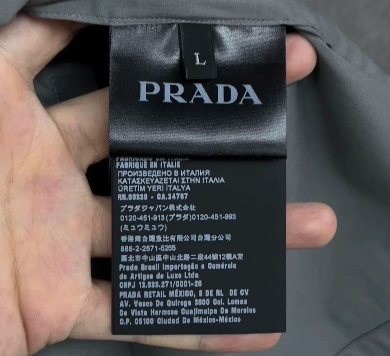 Prada Prada Triangle Logo Zip Shirt Jacket L Size US L / EU 52-54 / 3 - 5 Thumbnail
