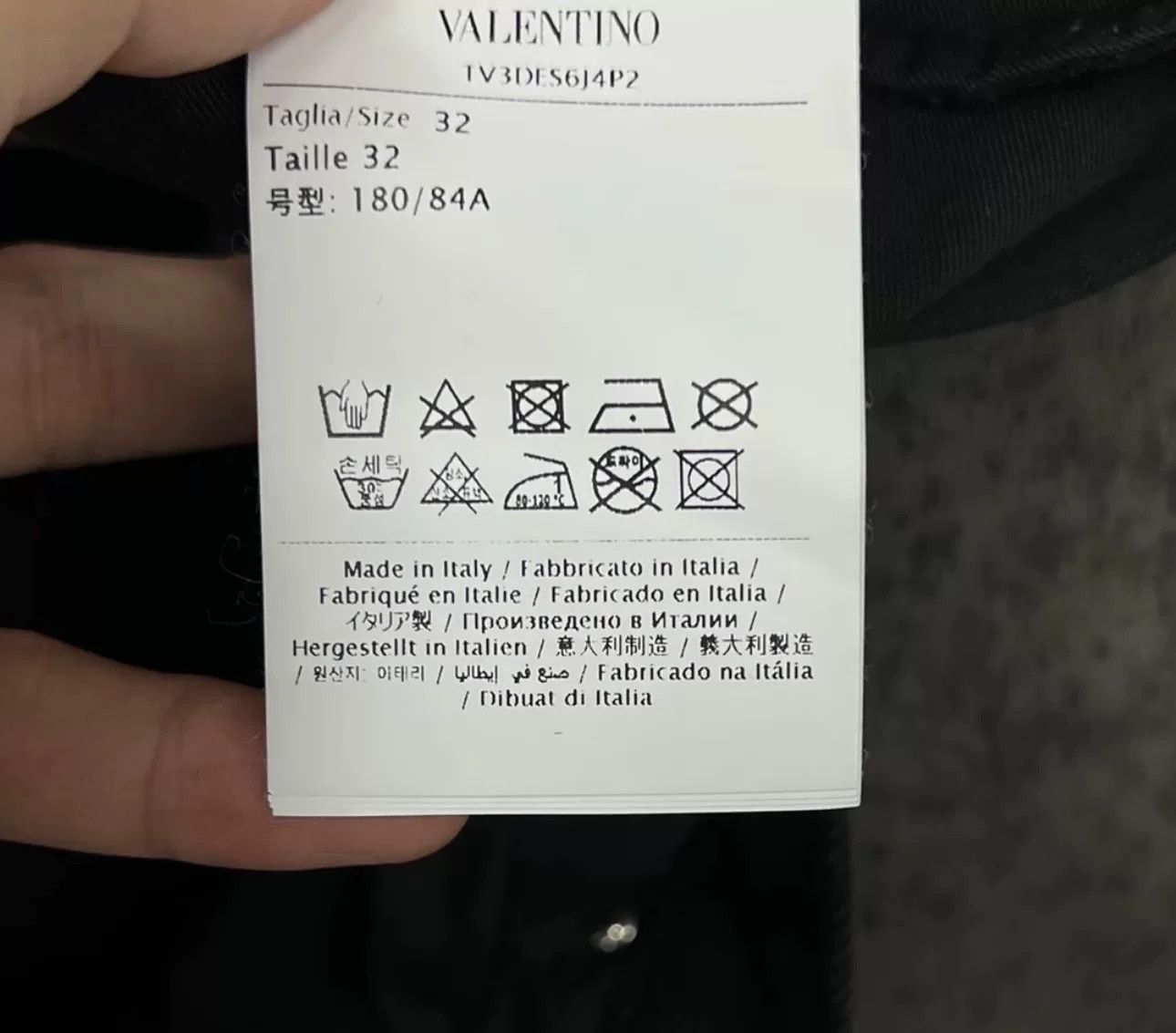 Valentino Valentino Studded Washed Black Jeans 32 Size US 32 / EU 48 - 6 Thumbnail