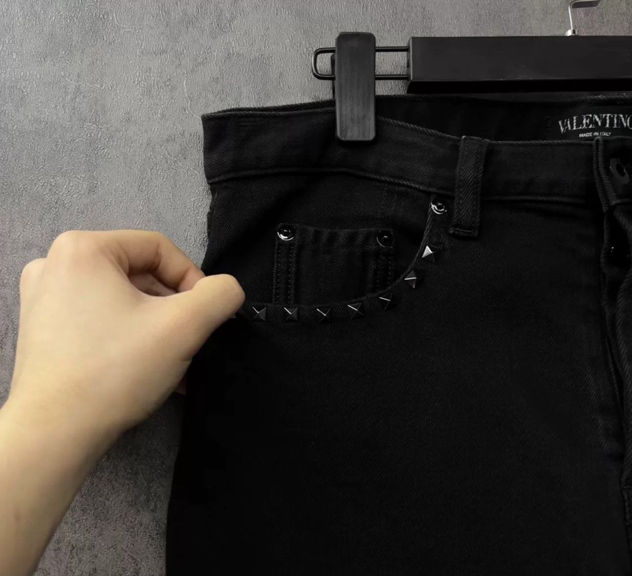 Valentino Valentino Studded Washed Black Jeans 32 Size US 32 / EU 48 - 3 Thumbnail