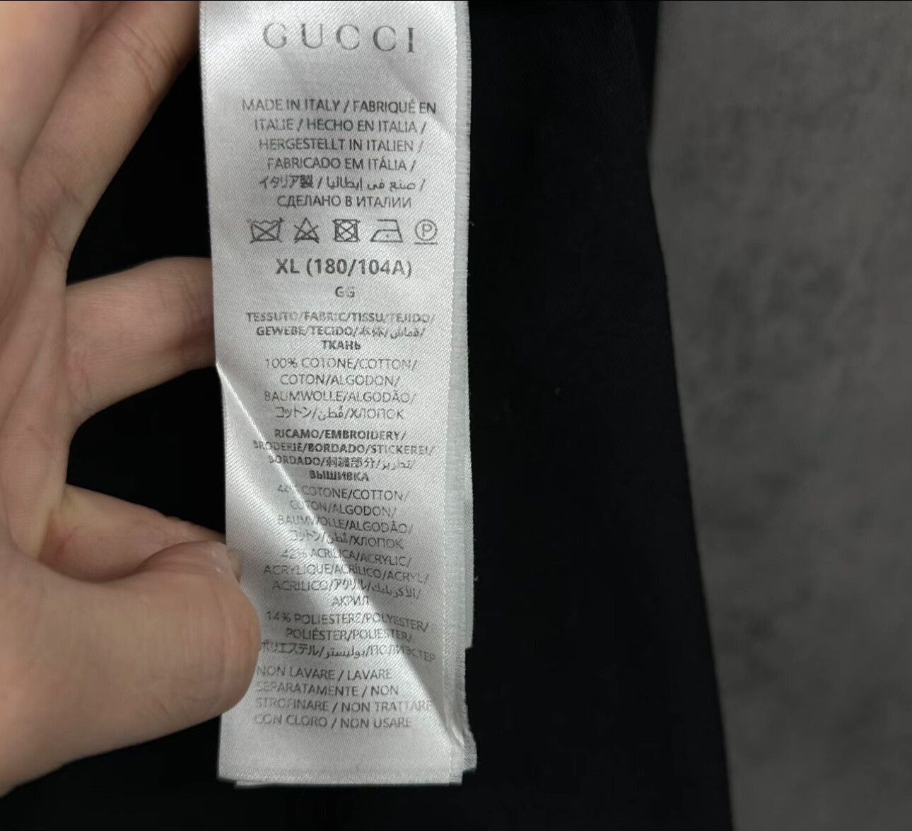 Gucci Gucci Embroidered Logo T-Shirt XL Size US XL / EU 56 / 4 - 5 Thumbnail