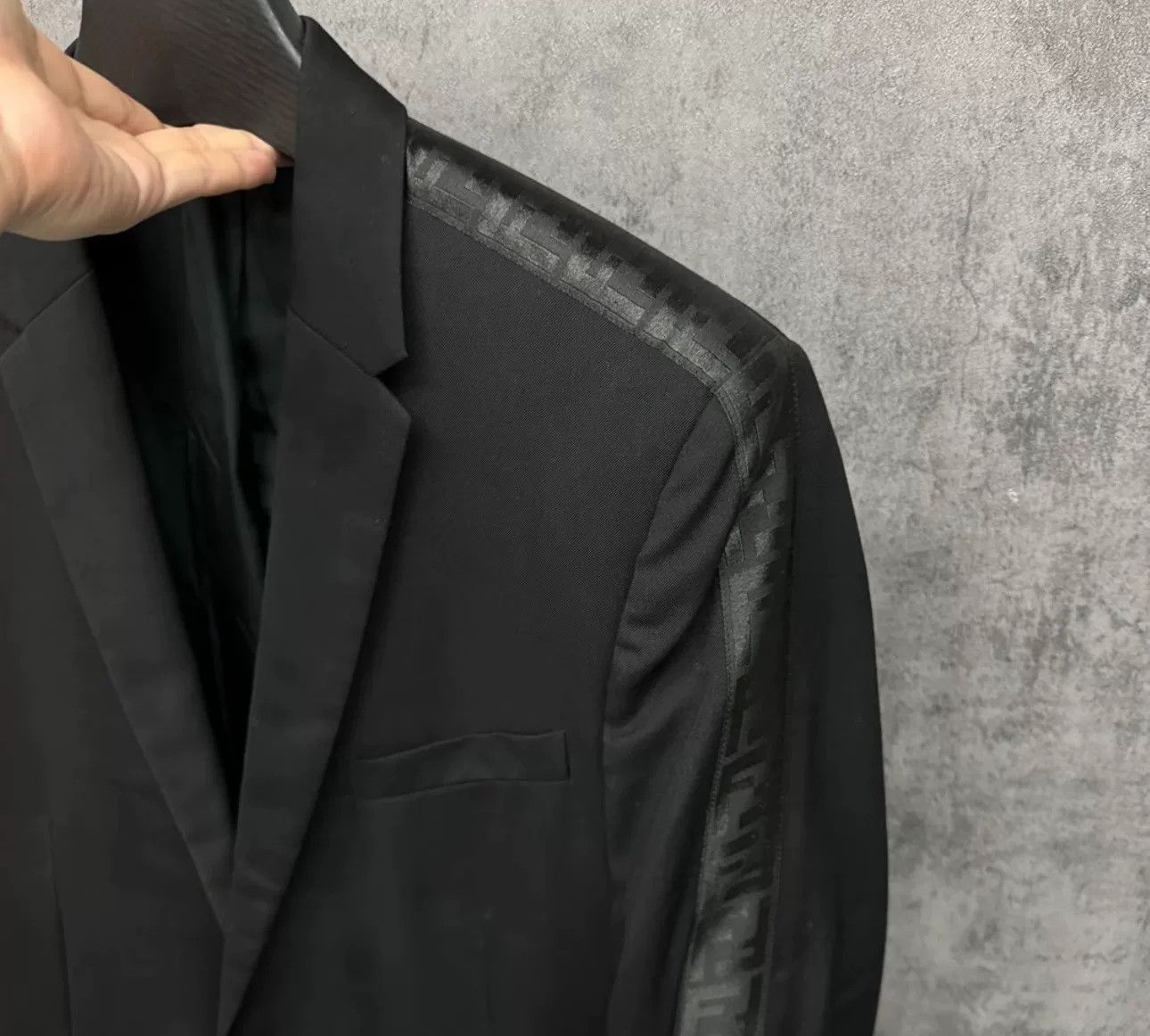 Fendi Fendi FF Logo Taping Wool Blazer Size 52 Size 42R - 4 Thumbnail