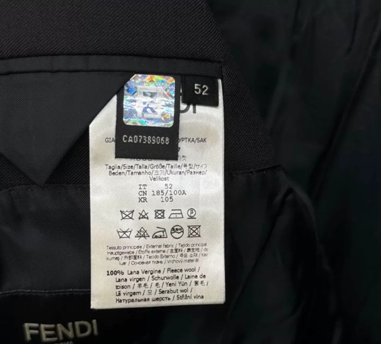 Fendi Fendi FF Logo Taping Wool Blazer Size 52 Size 42R - 5 Thumbnail