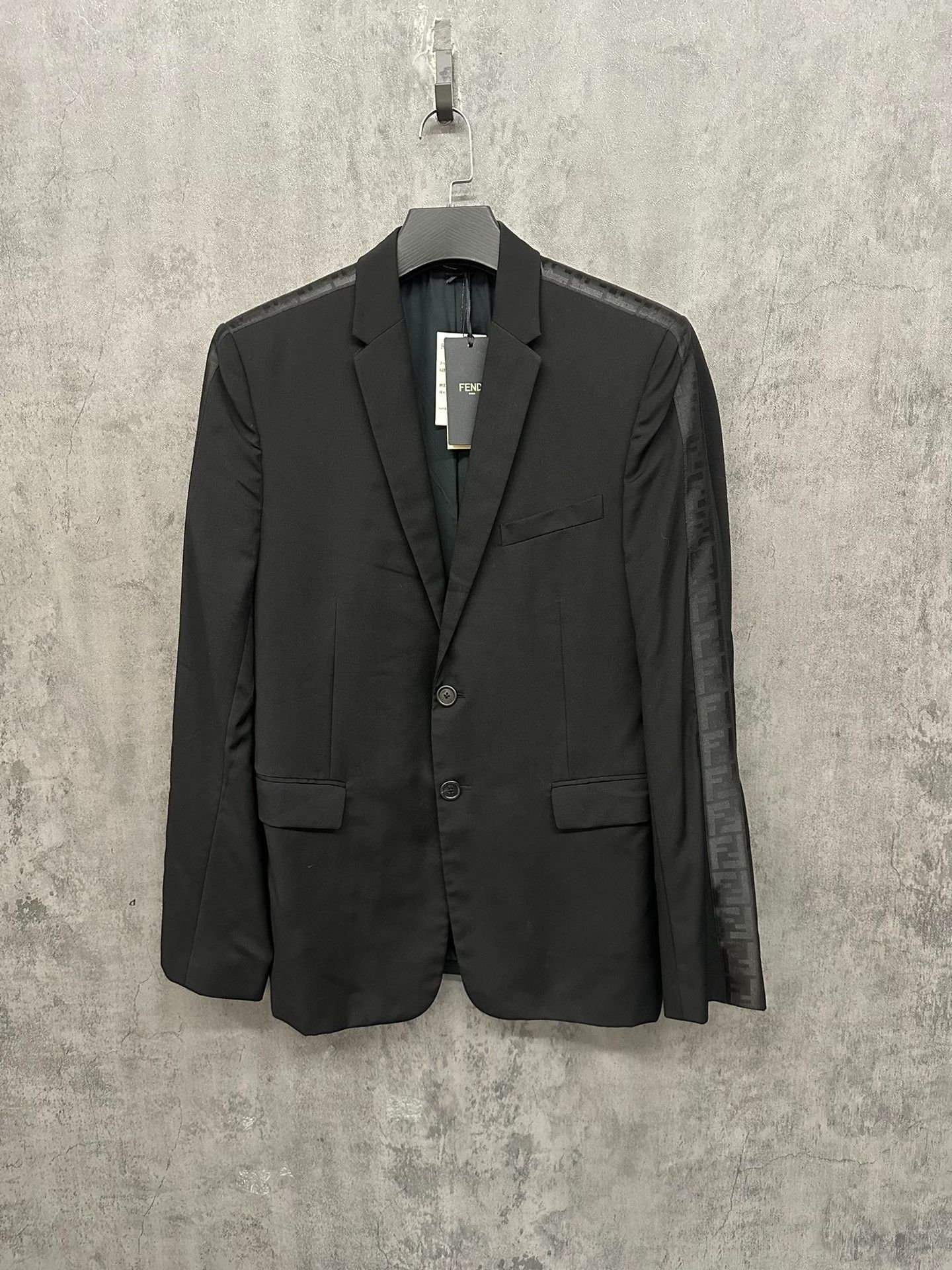 Fendi Fendi FF Logo Taping Wool Blazer Size 52 Size 42R - 2 Thumbnail