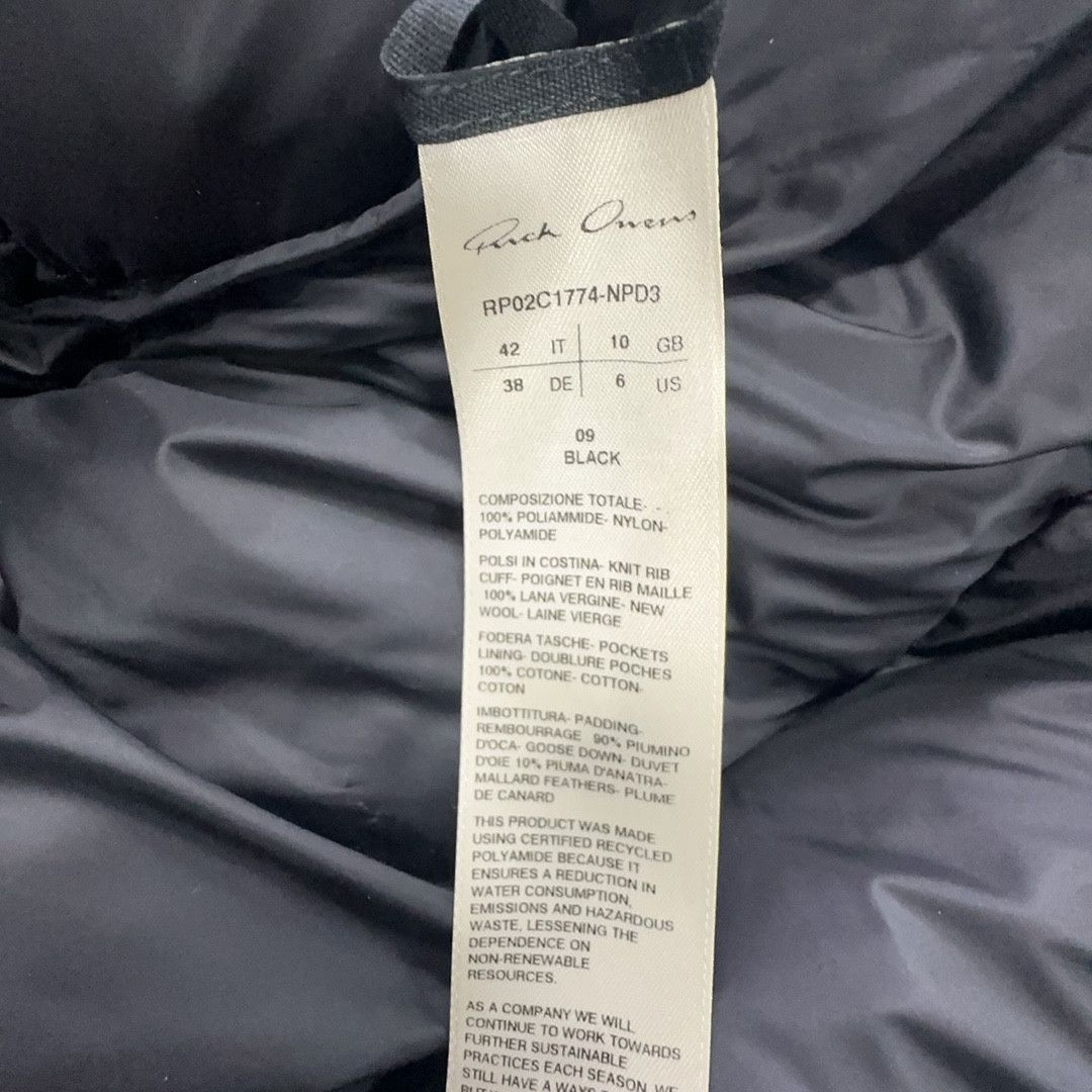 Rick Owens Rick Owens Asymmetric Puffer Jacket IT 42 Size M / US 6-8 / IT 42-44 - 3 Thumbnail