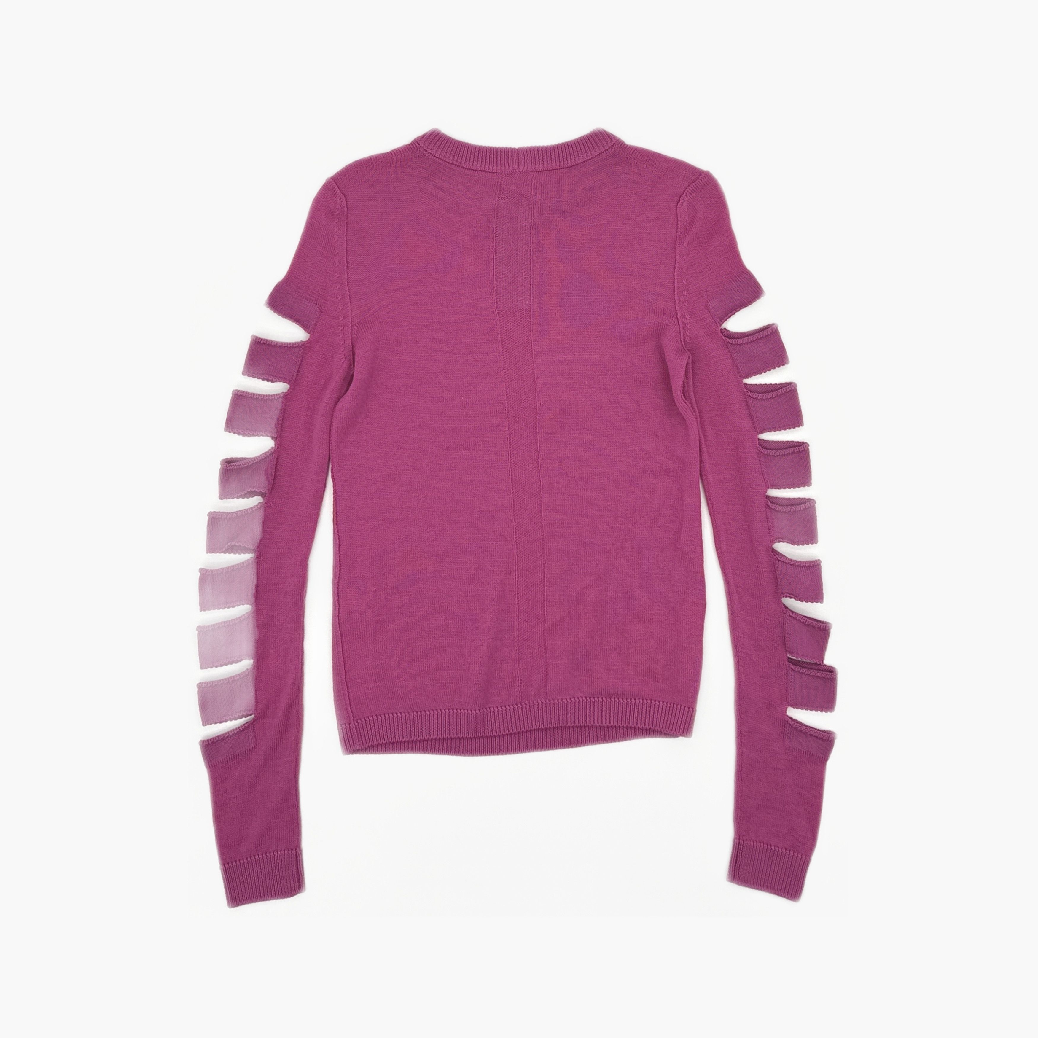 Rick Owens Rick Owens EDFU Cut-Out Sleeve Knit Sweater XS Size XS / US 0-2 / IT 36-38 - 2 Thumbnail