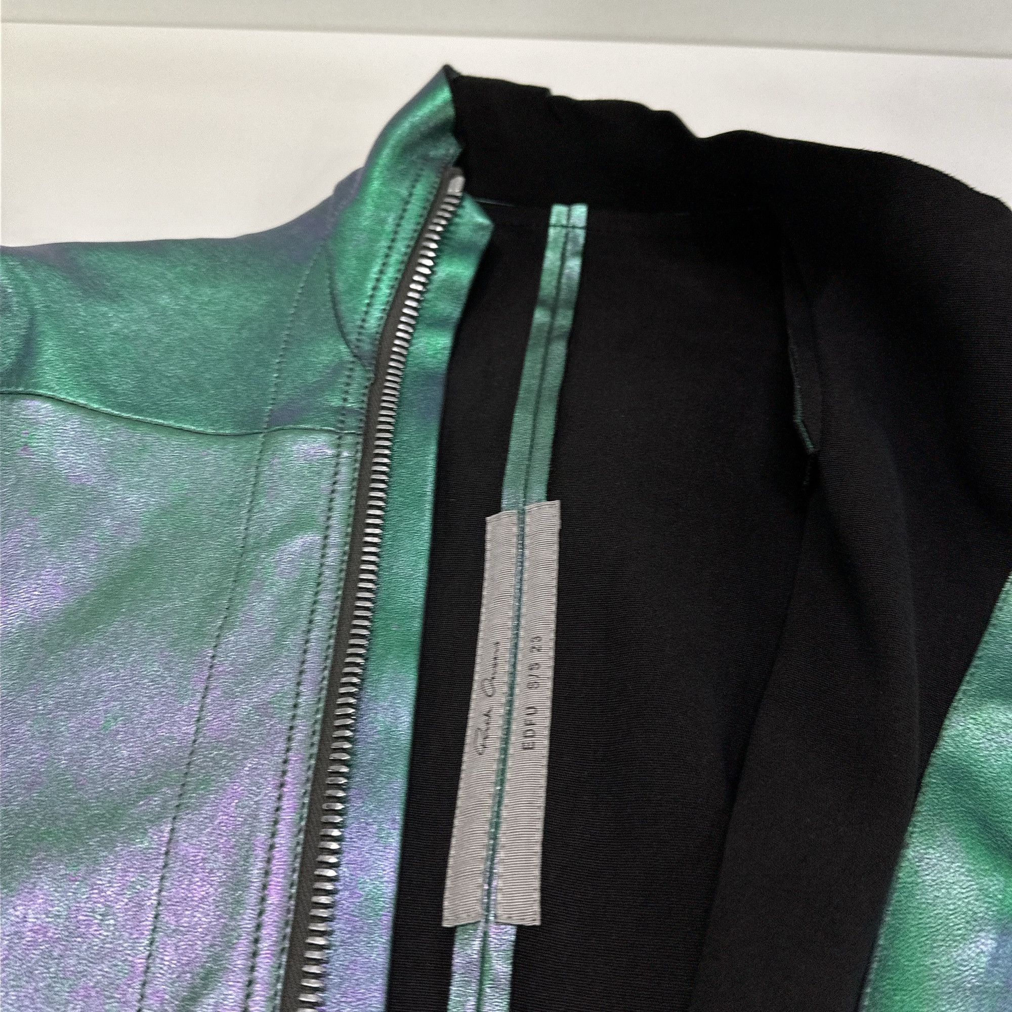 Rick Owens Rick Owens SS23 Iridescent Gary Leather Jacket IT 40 Size S / US 4 / IT 40 - 5 Thumbnail