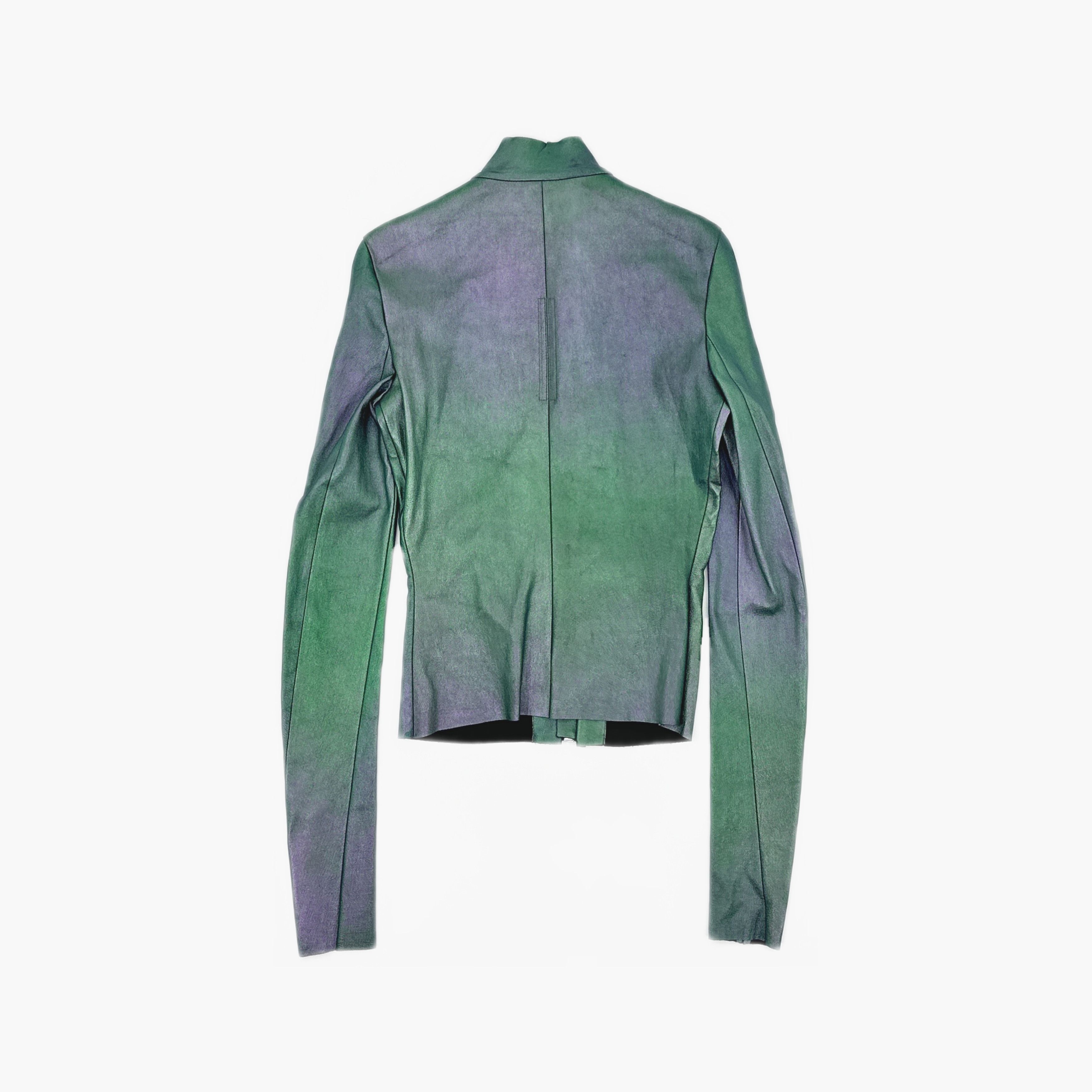 Rick Owens Rick Owens SS23 Iridescent Gary Leather Jacket IT 40 Size S / US 4 / IT 40 - 2 Thumbnail