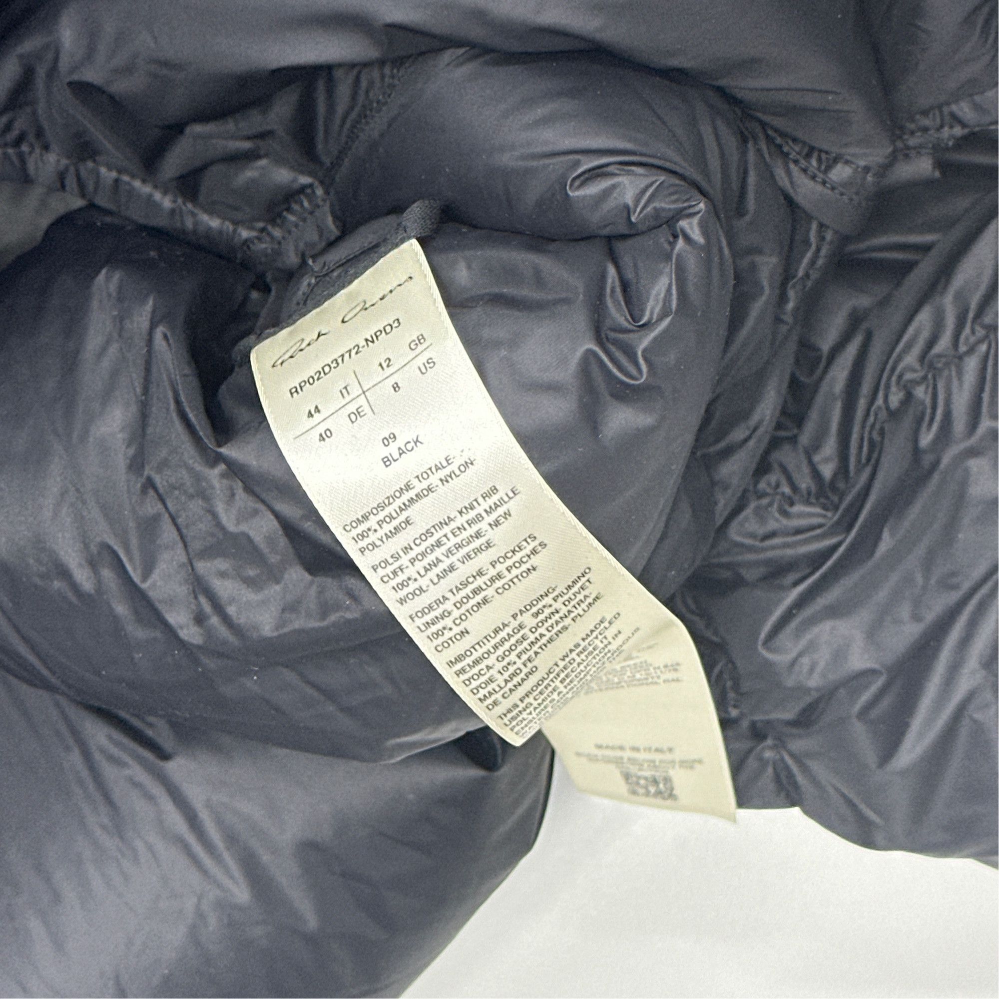 Rick Owens Rick Owens Turtle Quilted Puffer Jacket IT 44 Size M / US 6-8 / IT 42-44 - 3 Thumbnail