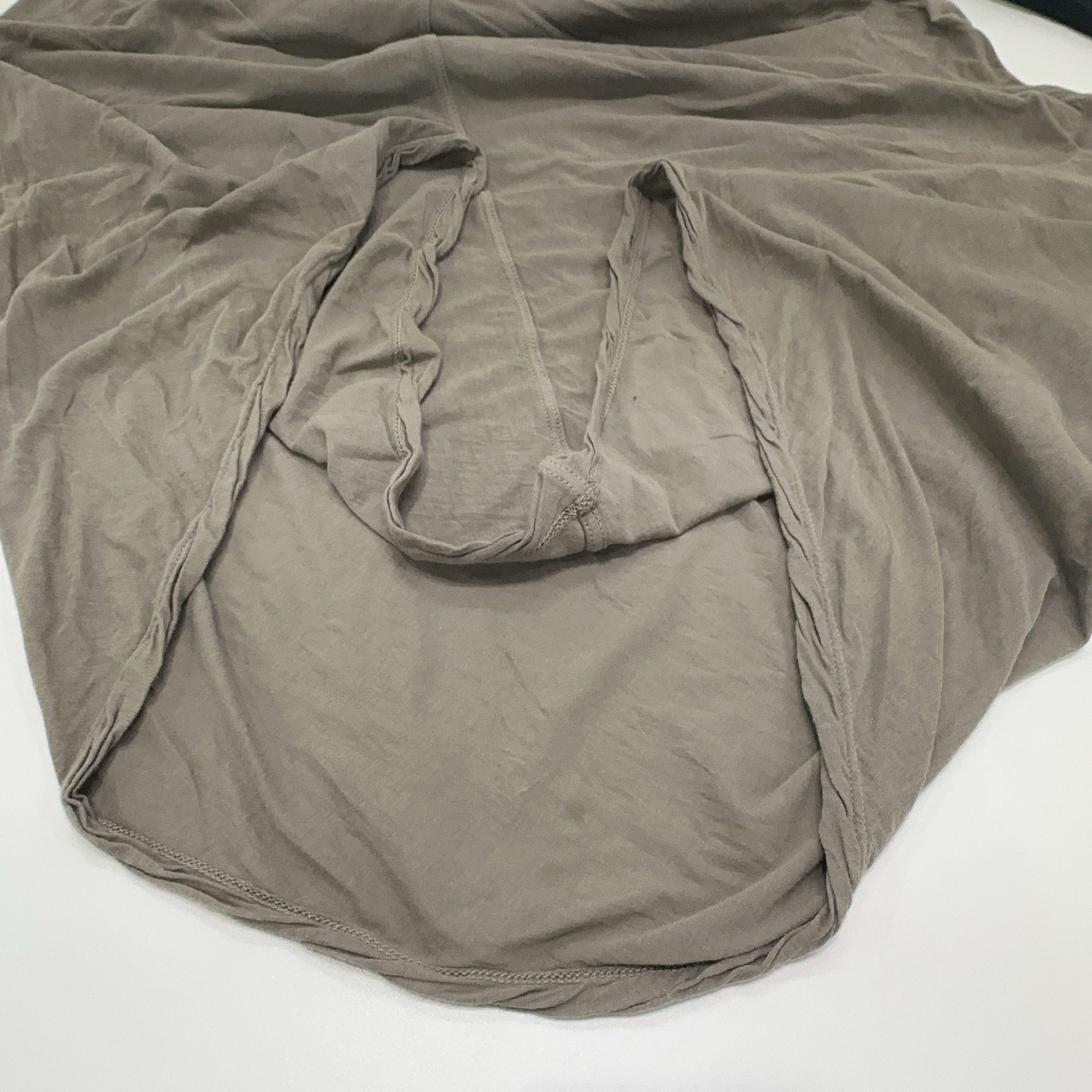 Rick Owens Drkshdw Rick Owens DRKSHDW Draped V-Neck Midi Dress XS Size XS / US 0-2 / IT 36-38 - 8 Thumbnail