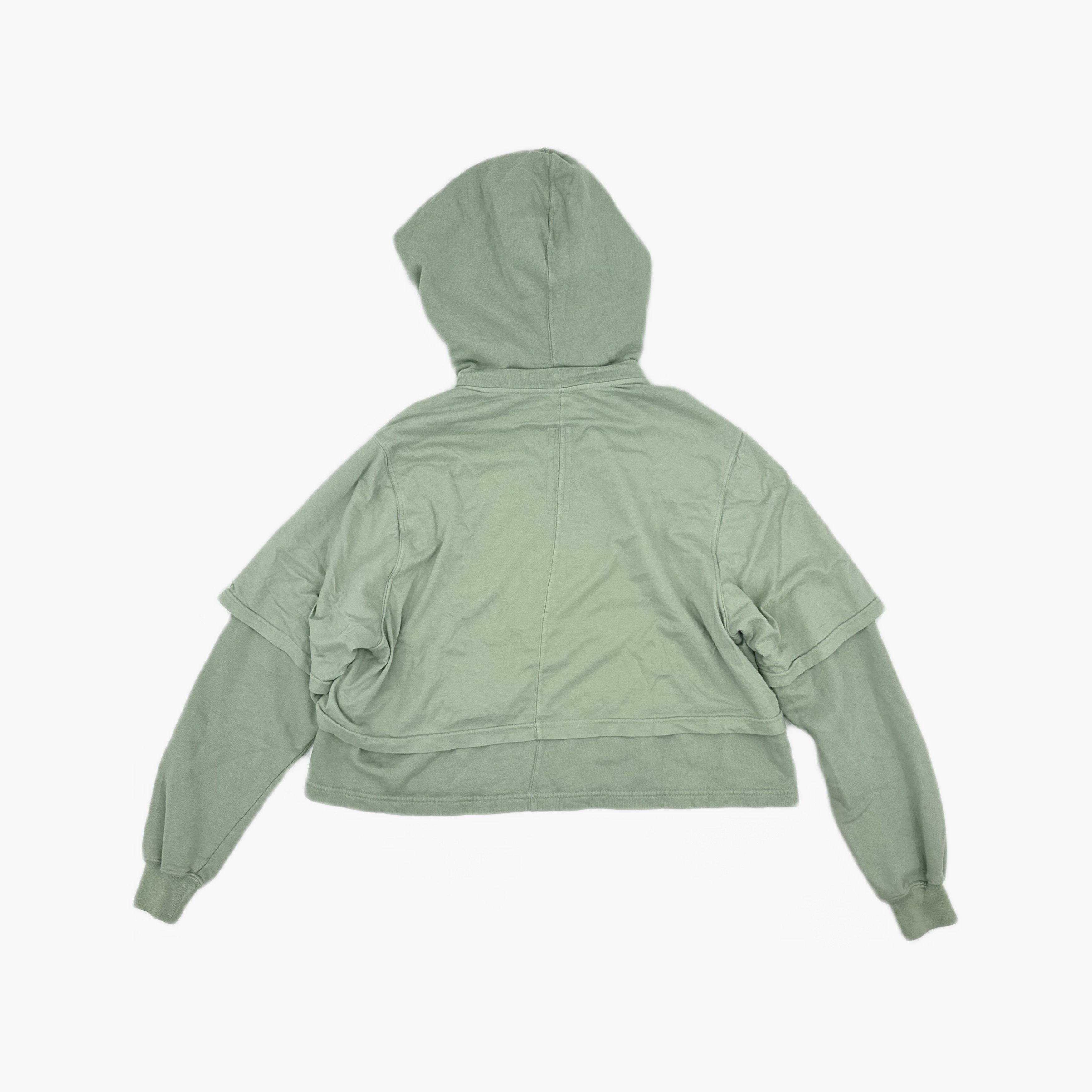 Rick Owens Rick Owens Layered Green Hoodie S Size US S / EU 44-46 / 1 - 2 Thumbnail