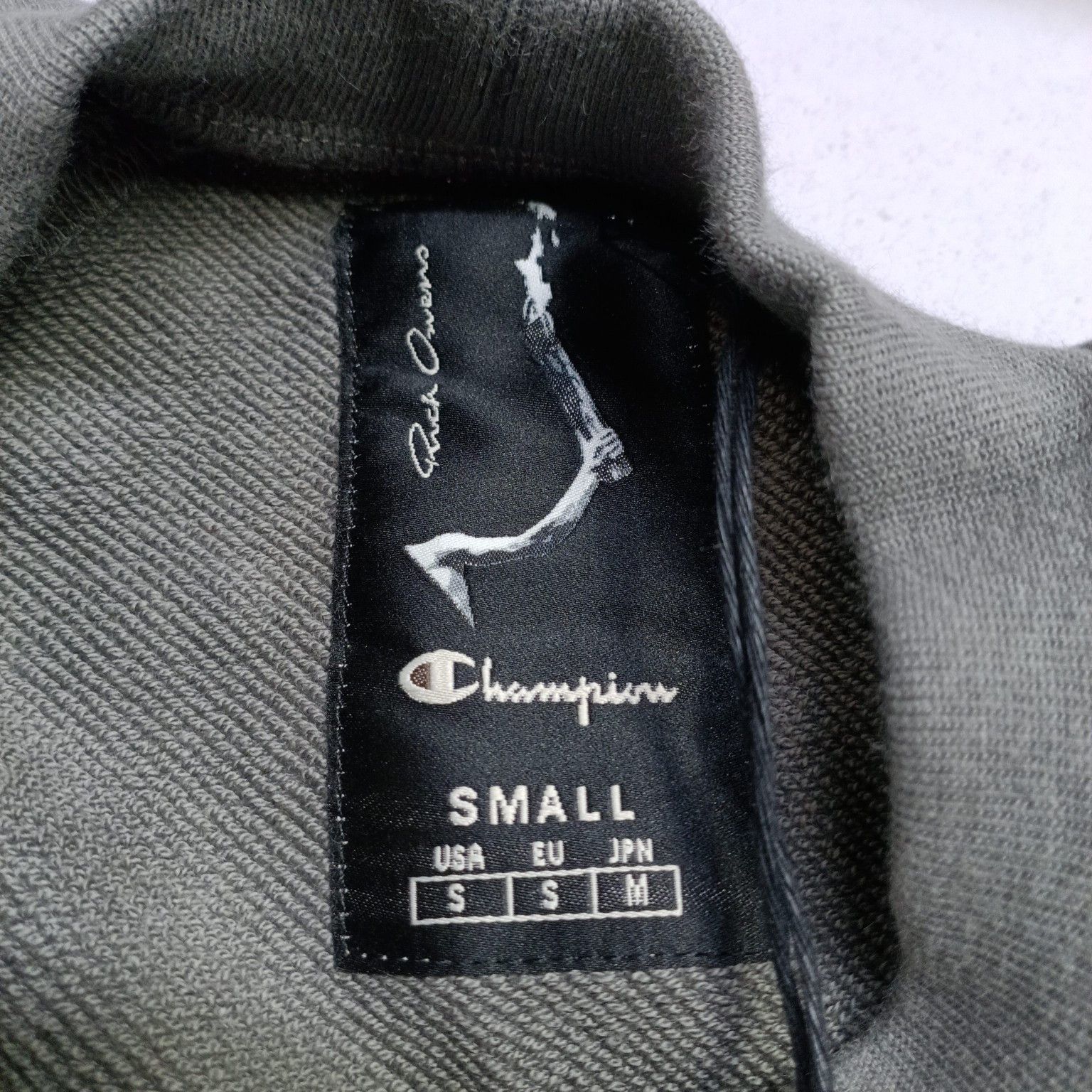Rick Owens Rick Owens x Champion Logo Embroidery Sweatshirt S Size S / US 4 / IT 40 - 3 Thumbnail