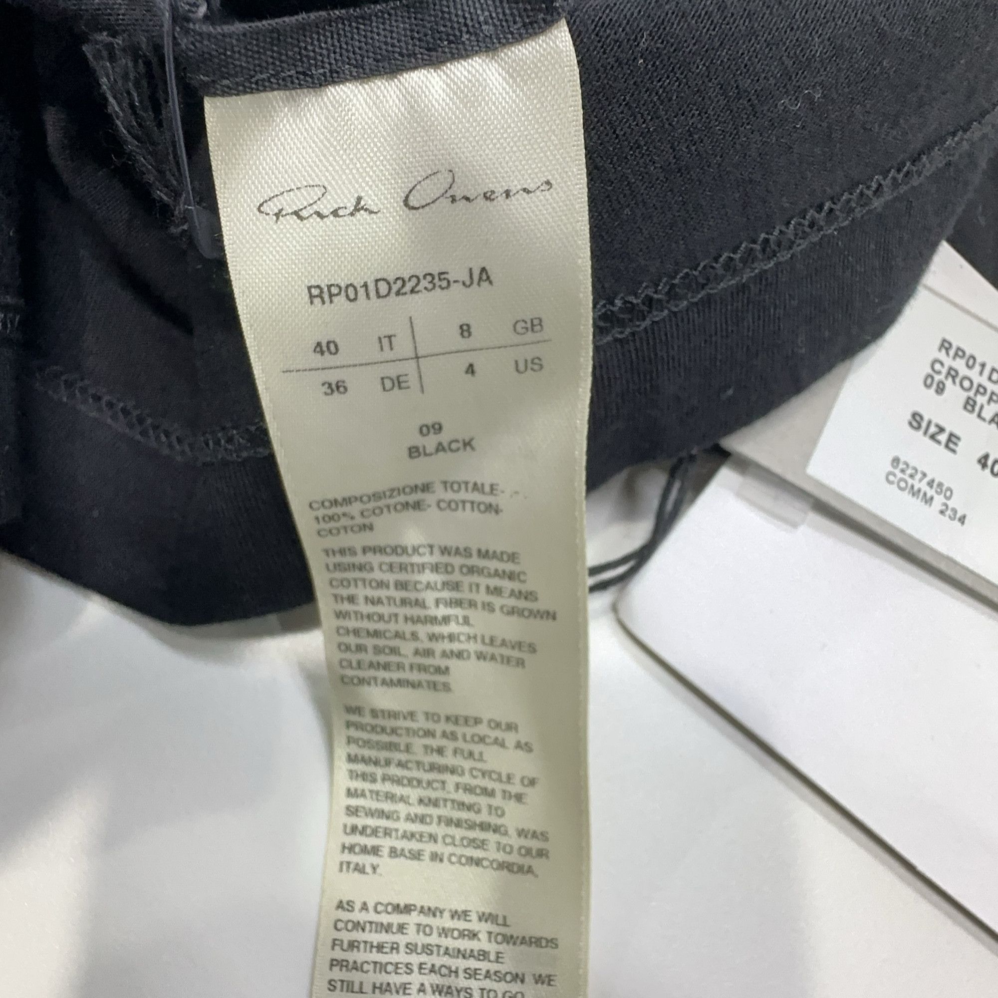 Rick Owens Rick Owens Cropped Level T-Shirt IT 40 Size S / US 4 / IT 40 - 4 Thumbnail