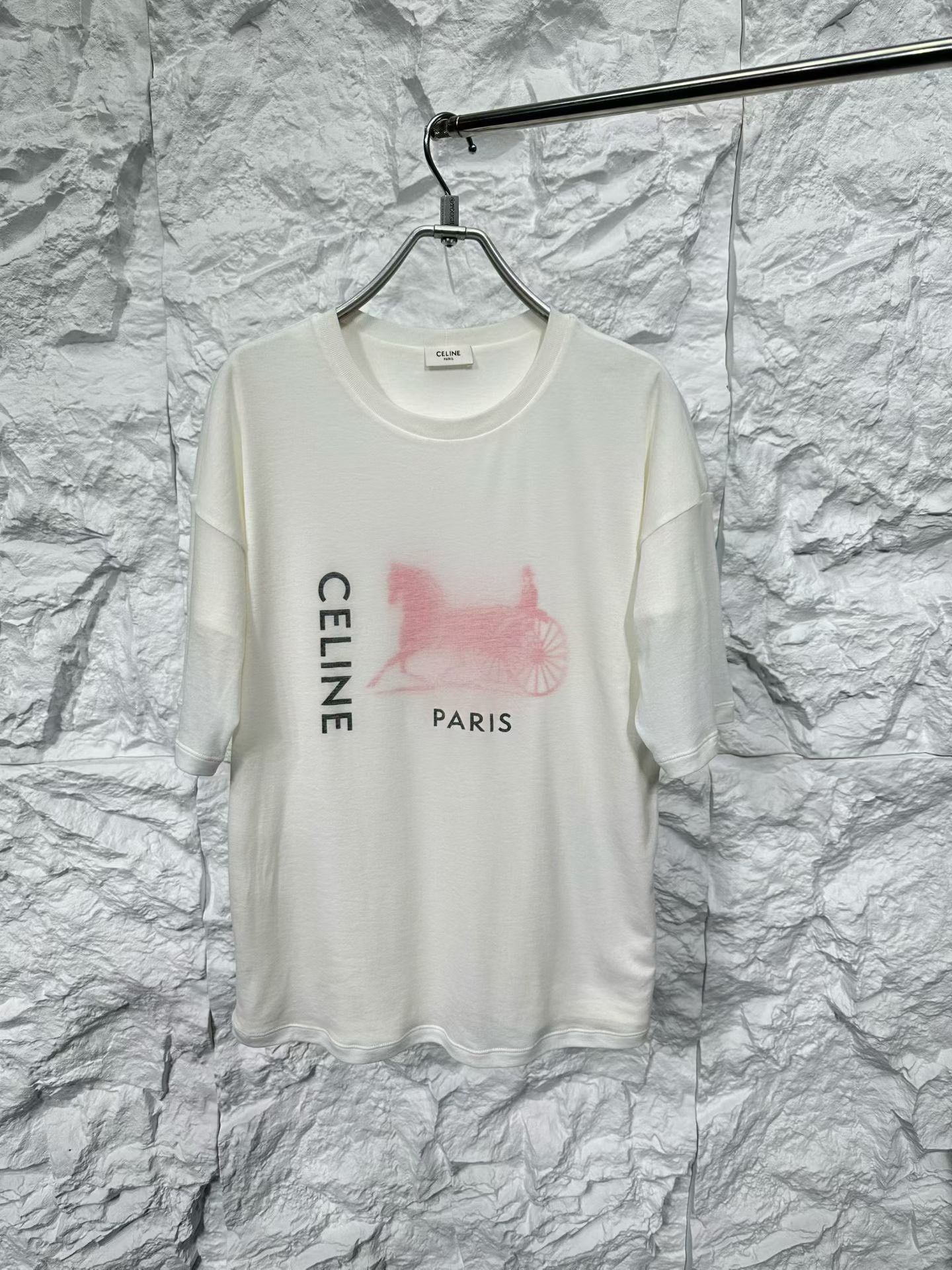 Celine CELINE Horse Carriage Graphic Logo T-Shirt XS Size US XS / EU 42 / 0 - 2 Thumbnail