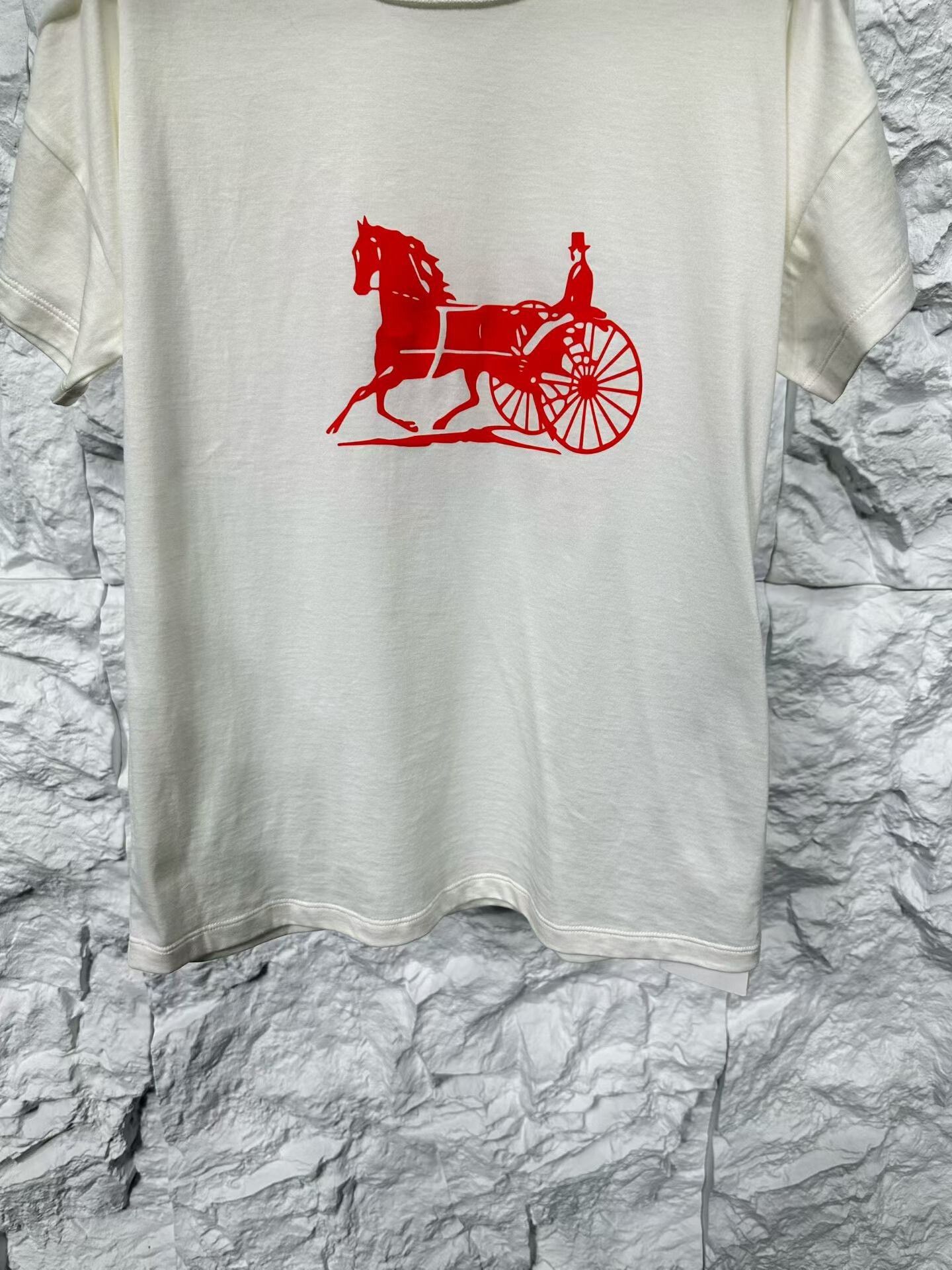 Celine CELINE Horse Carriage Graphic Logo T-Shirt XS Size US XS / EU 42 / 0 - 5 Thumbnail