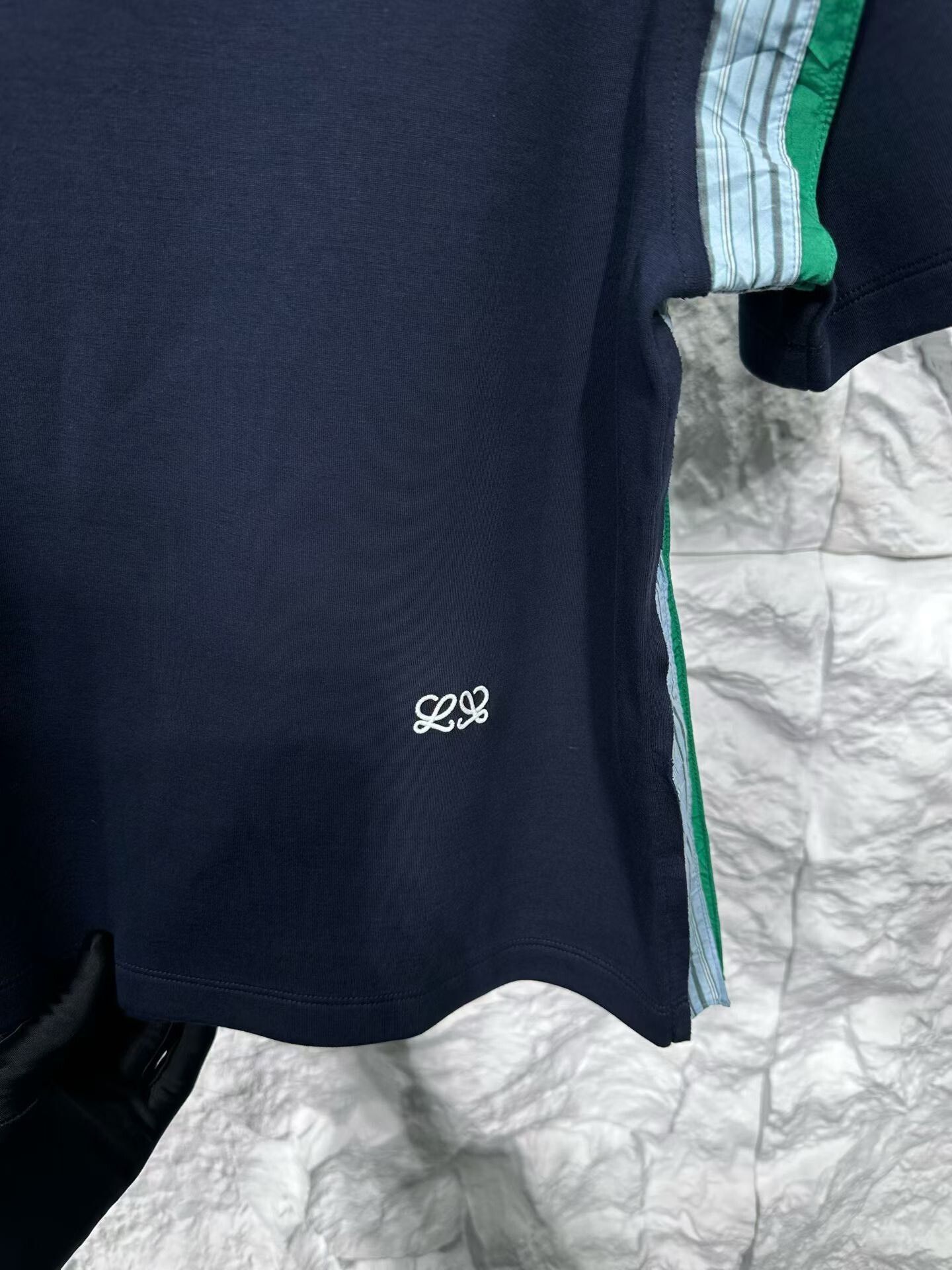 Loewe Loewe Striped Trim Embroidered T-Shirt XS Size XS / US 0-2 / IT 36-38 - 4 Thumbnail